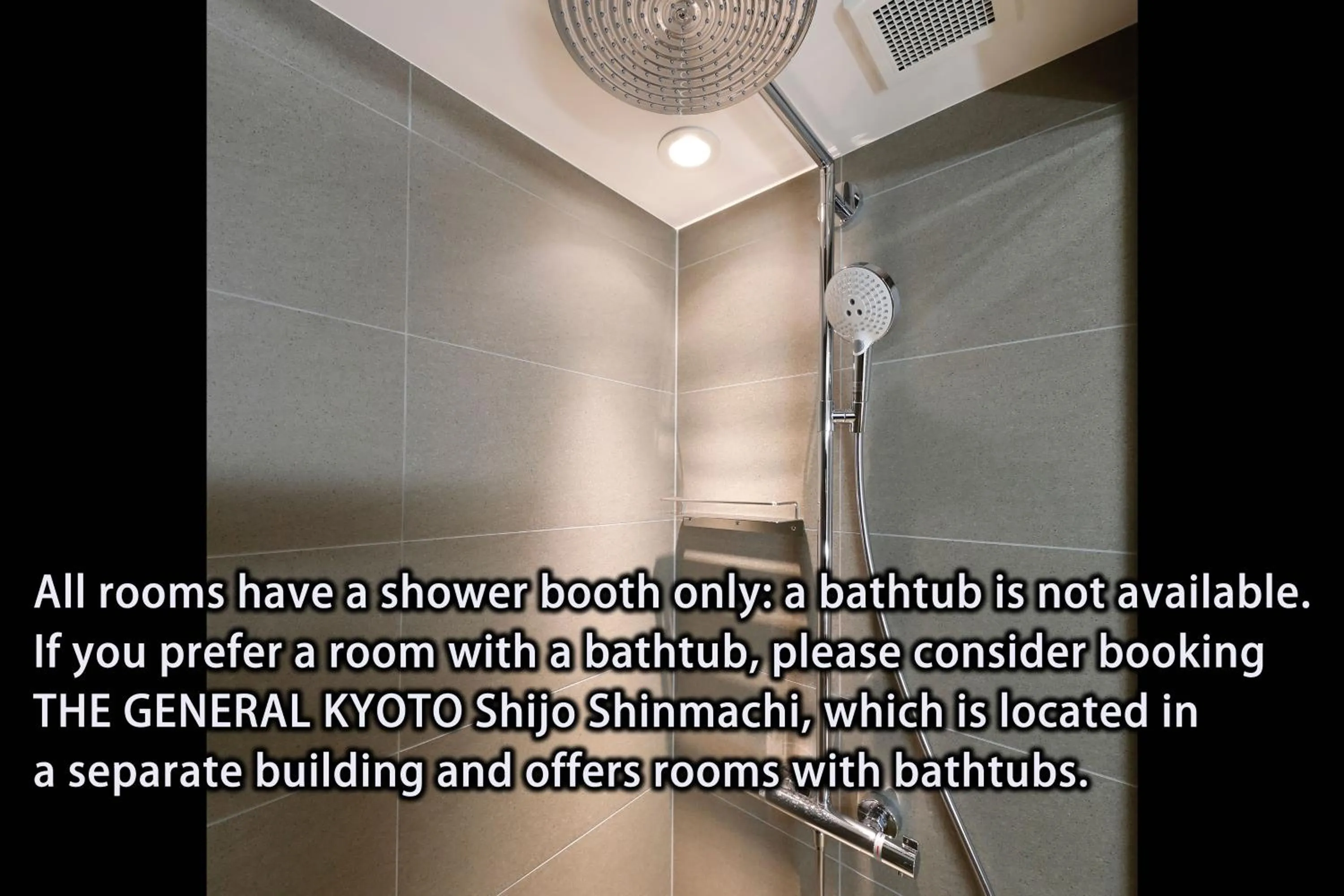 Shower in THE GENERAL KYOTO Bukkouji Shinmachi