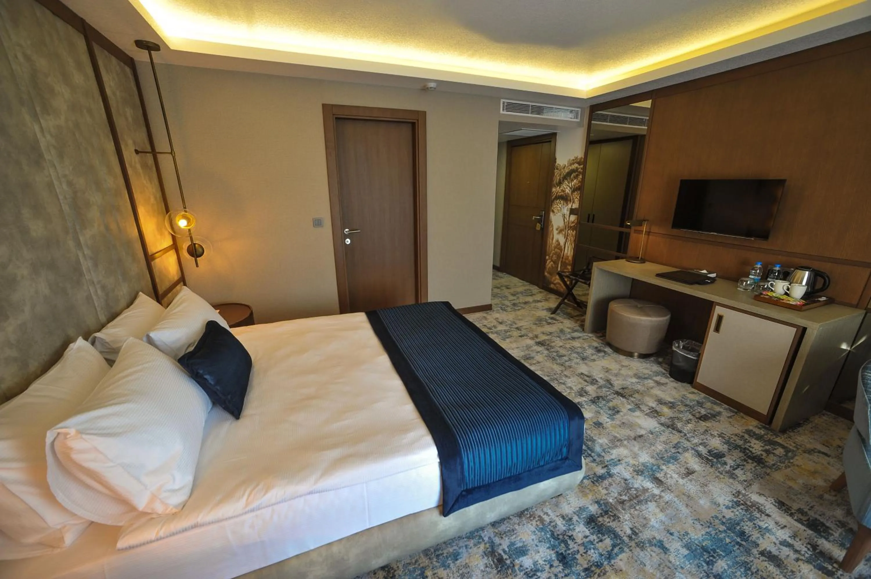 Bed in The Alpfine Hotel