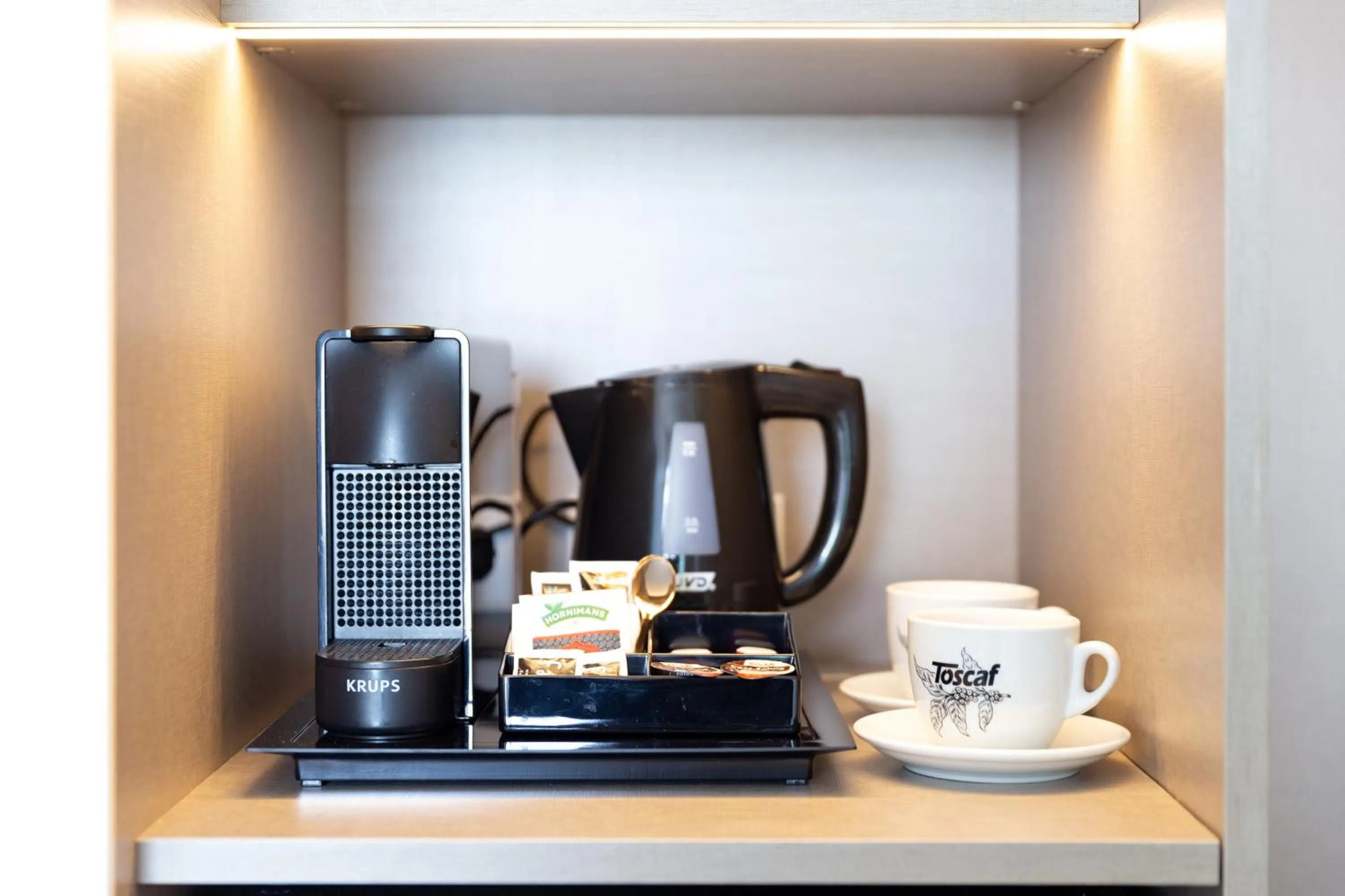 Coffee/tea facilities in Hotel Cap Negret