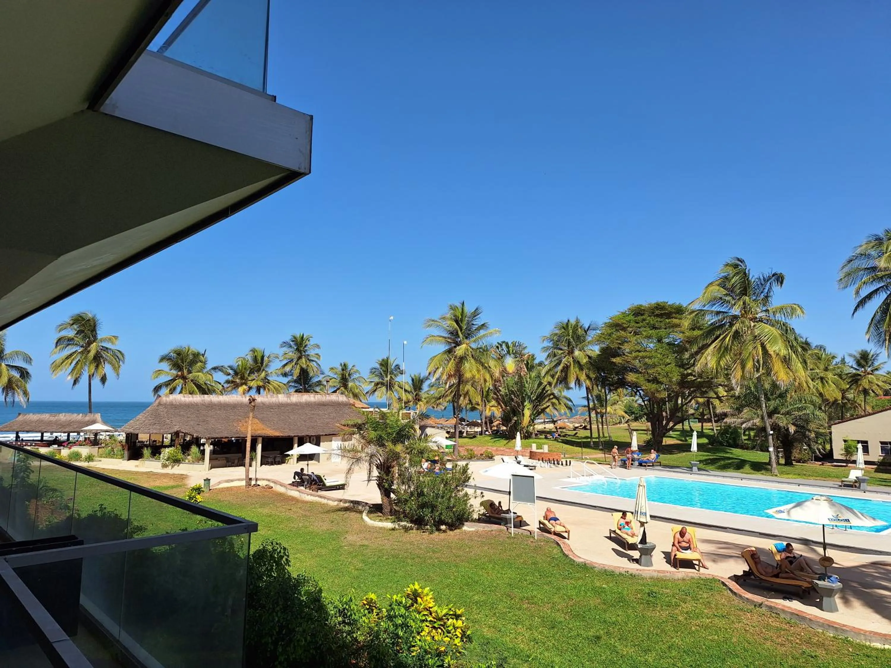 Garden view in Kololi Sands Apartments