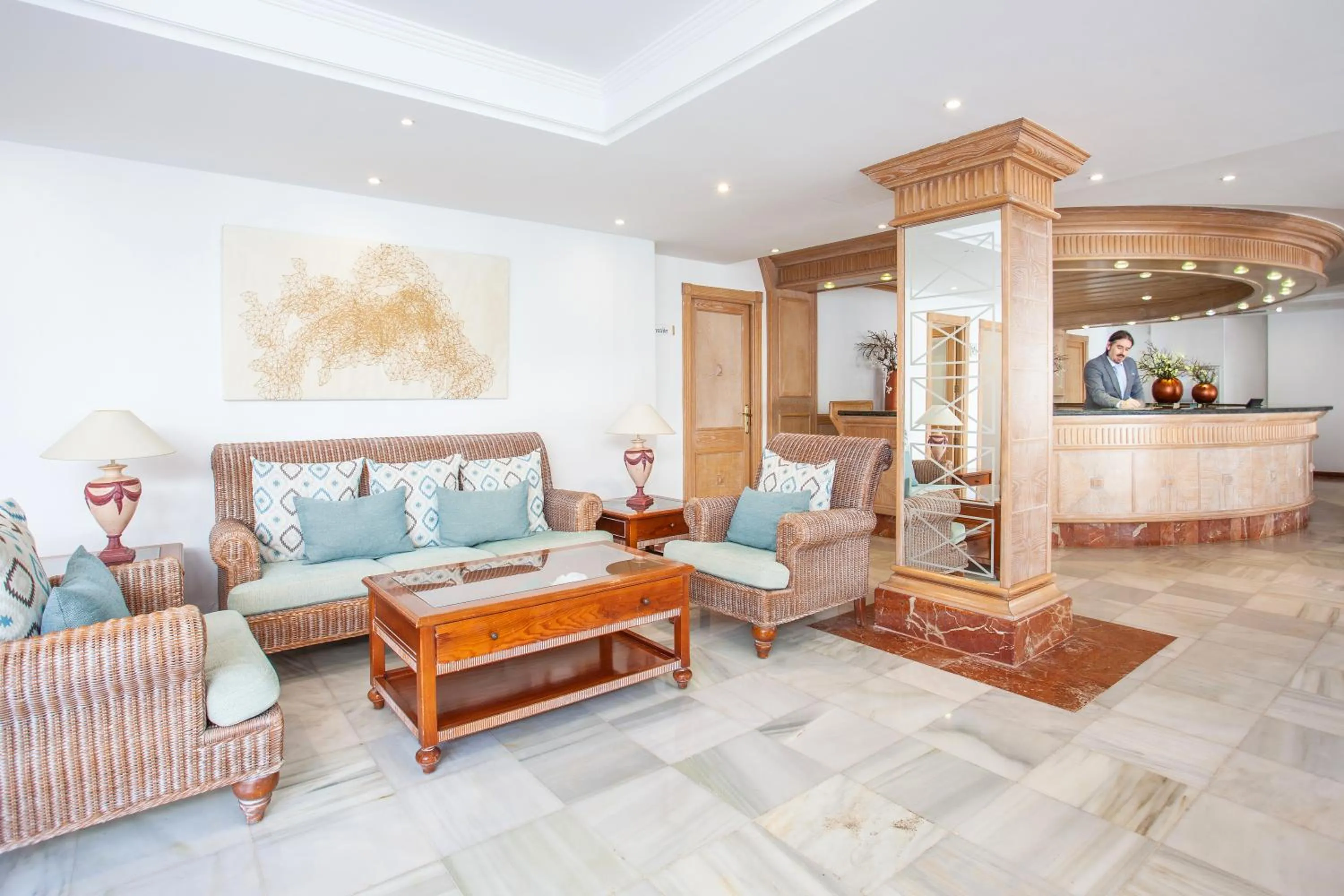 Lobby or reception in Grupotel Los Príncipes & Spa