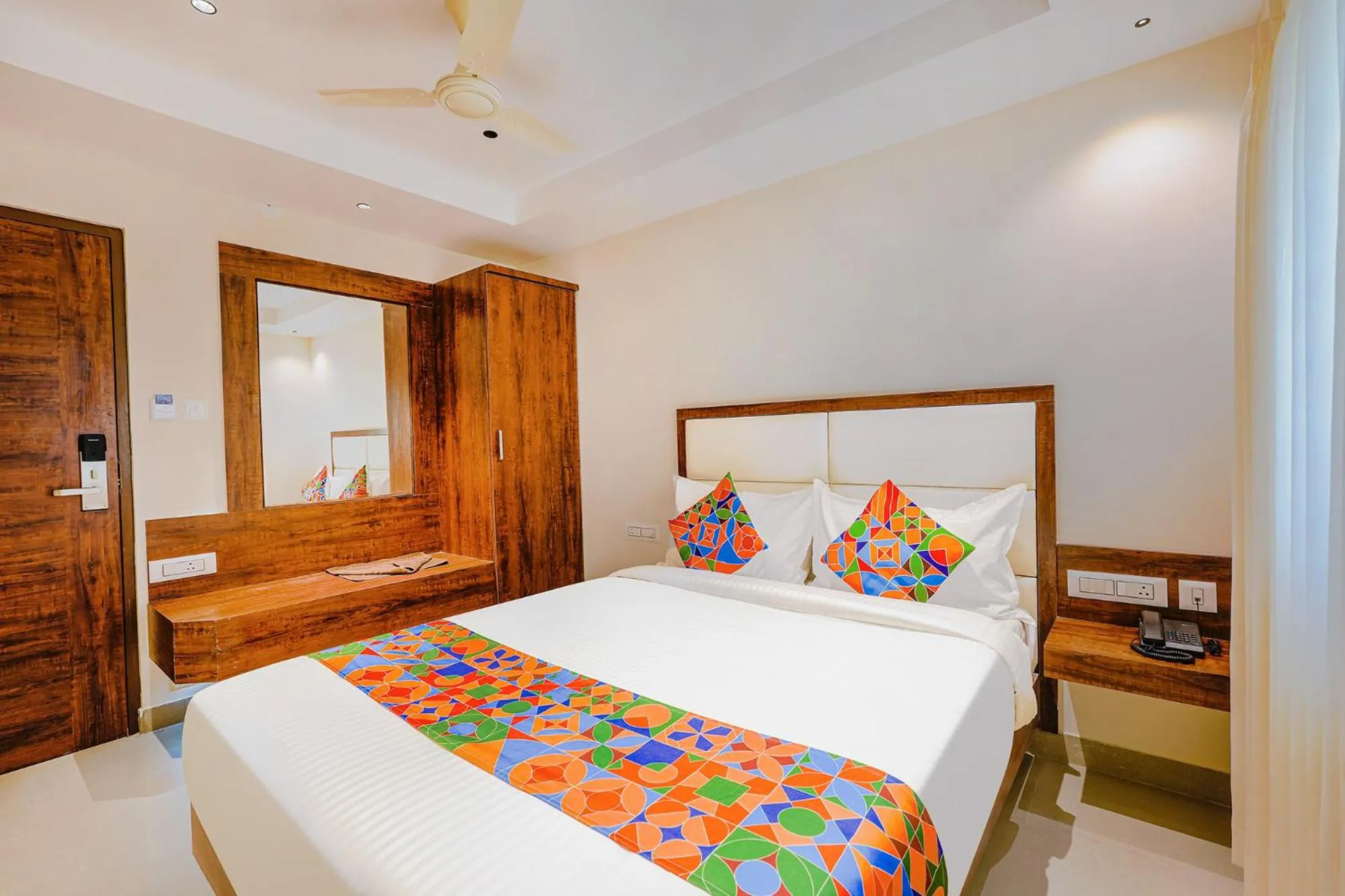 Photo of the whole room, Bed in FabHotel Phoenix Brookfield - Nr Kundalahalli Main Road