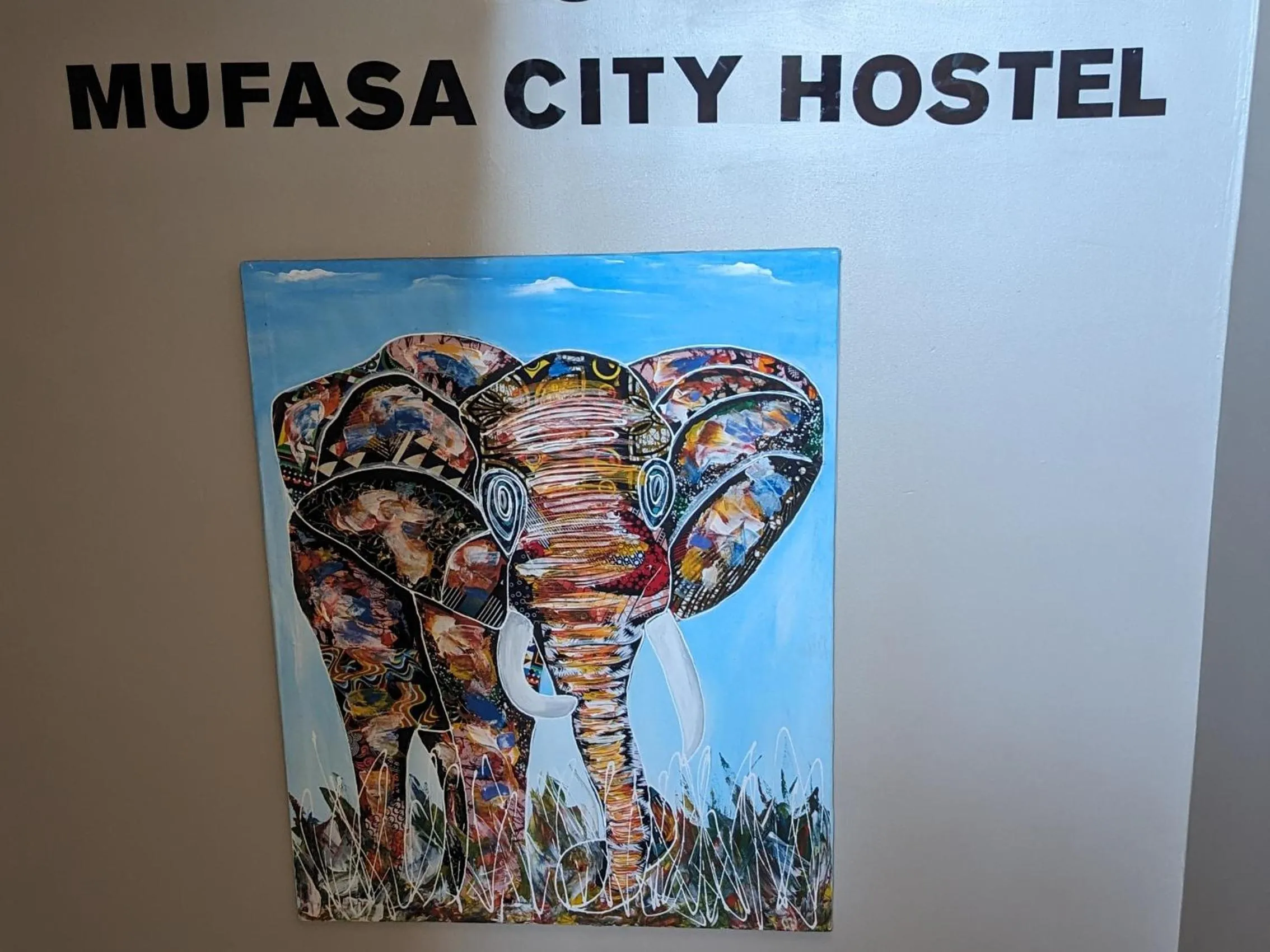 Decorative detail in Mufasa city Hostel and Apartments