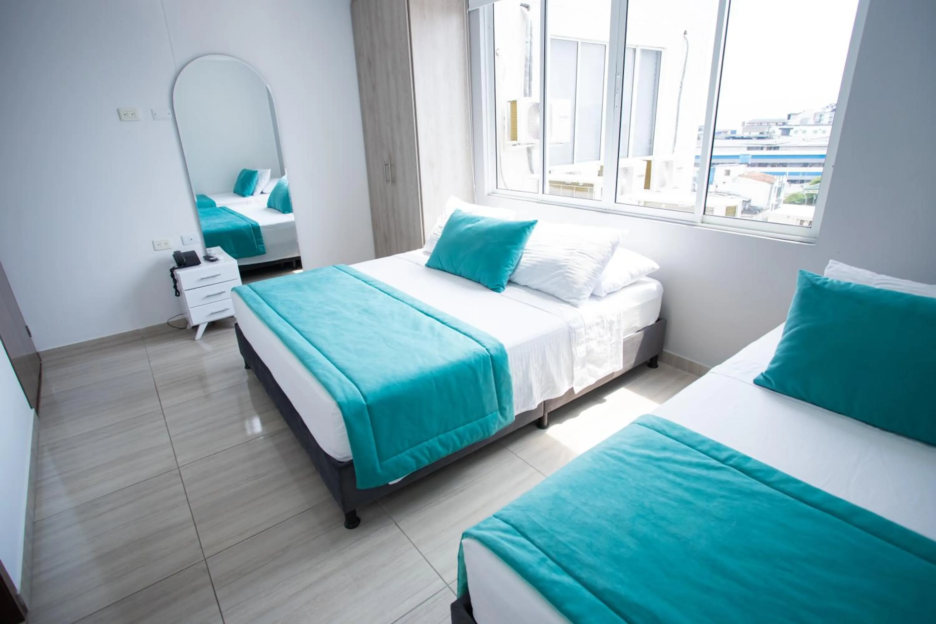 Bed in Street 55 Hotel