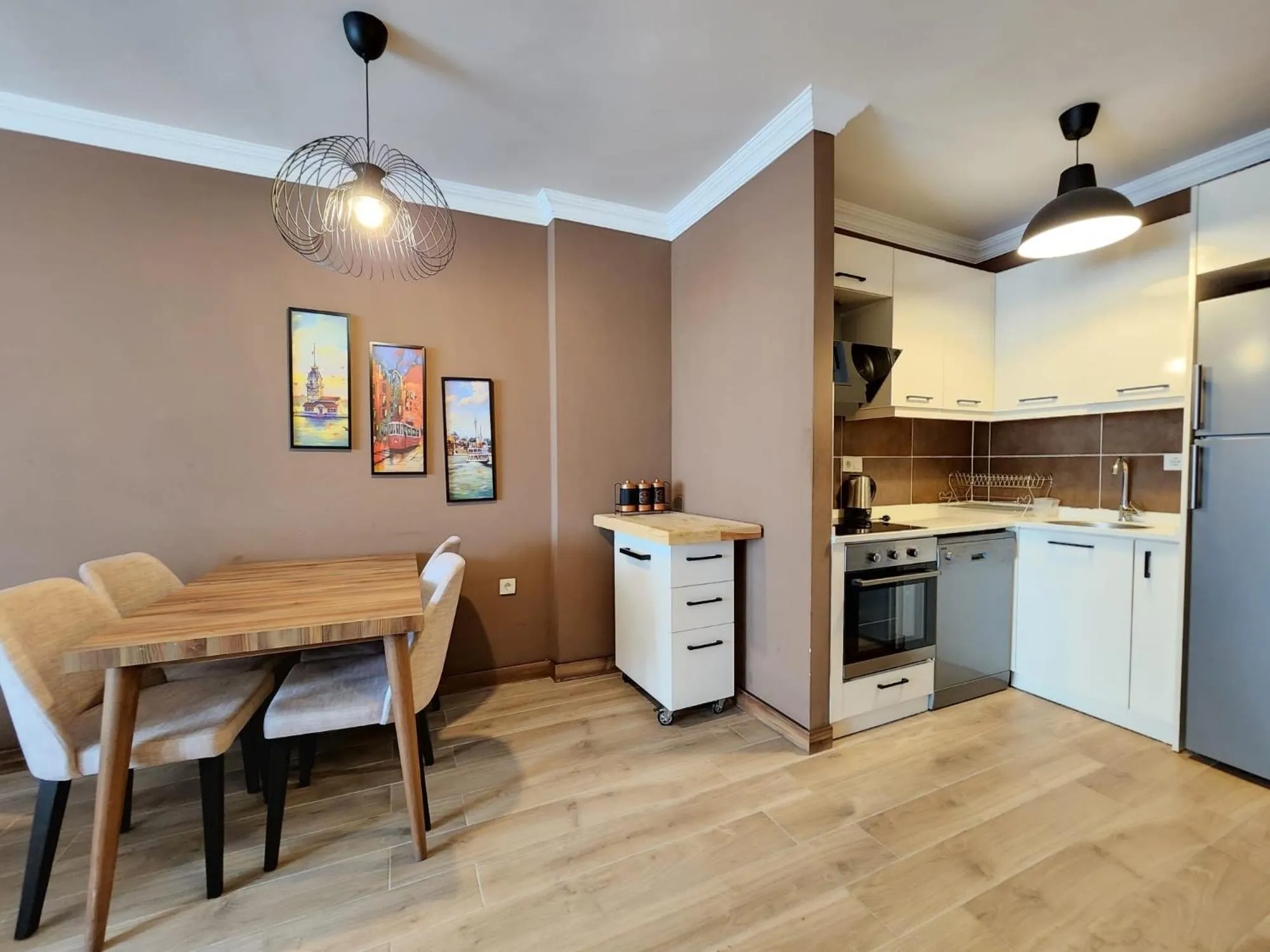 Kitchen or kitchenette in Yücemek Apart