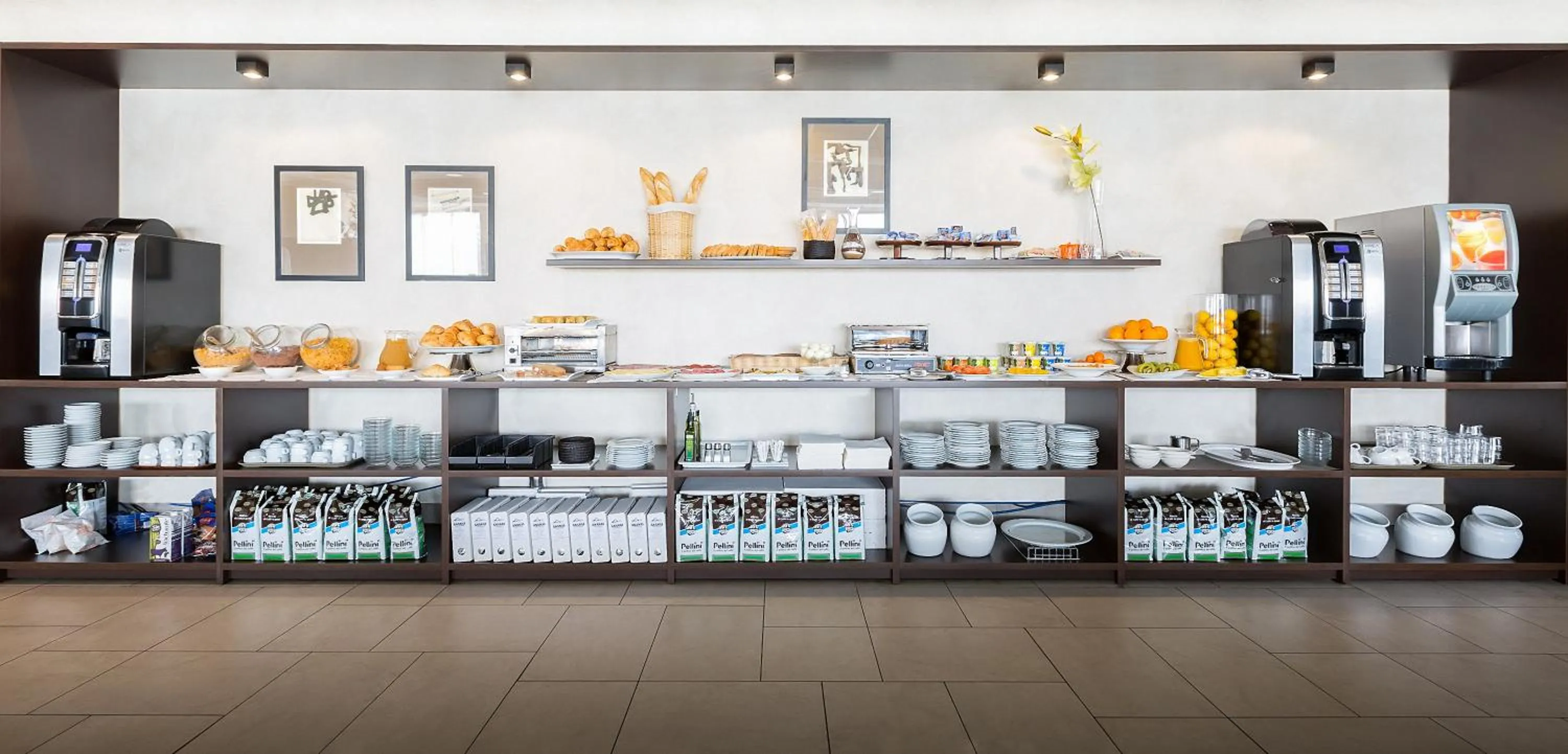 Buffet breakfast in Hotel Plazaola