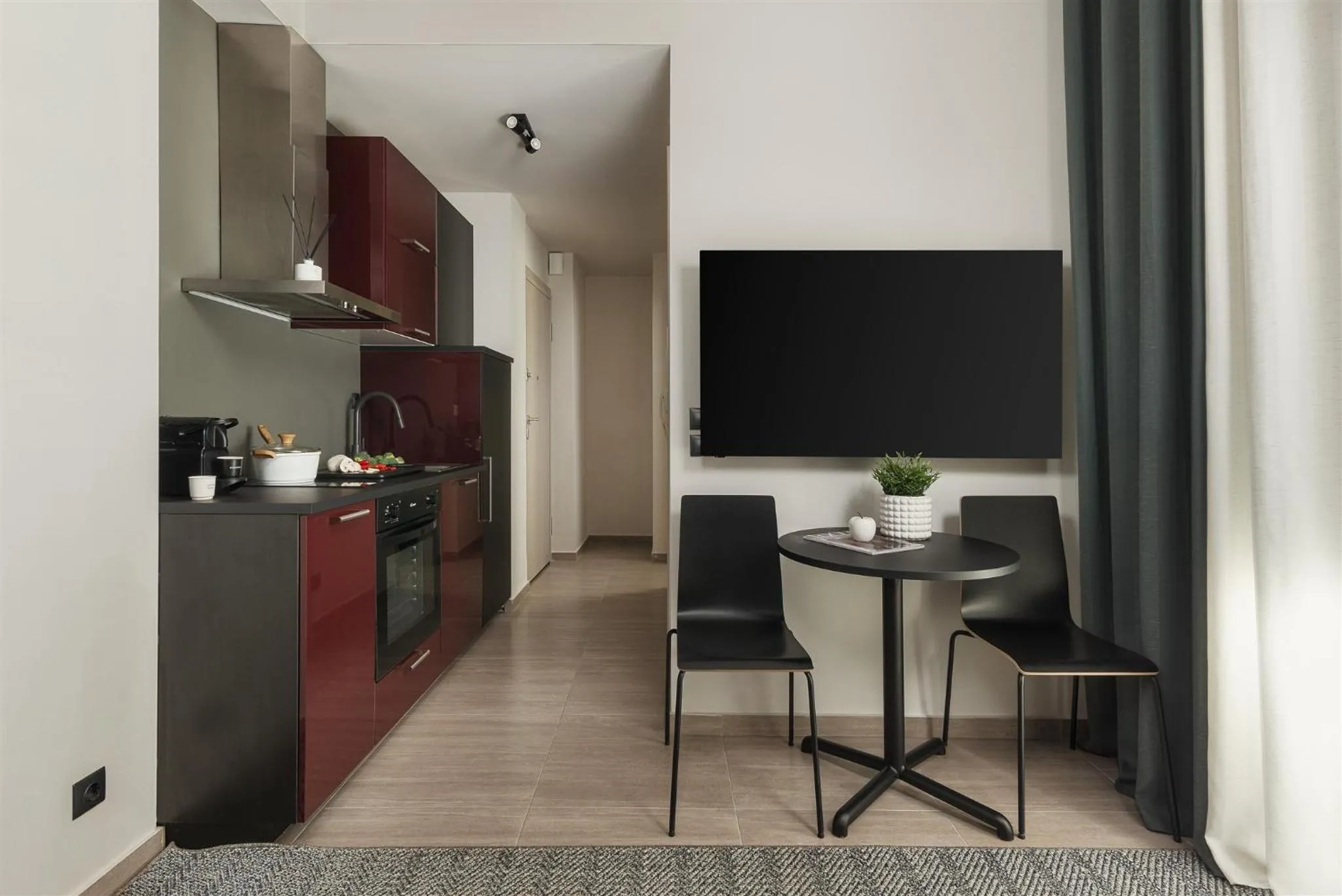 Kitchen or kitchenette in Anvy Stylish Suites Ioannina