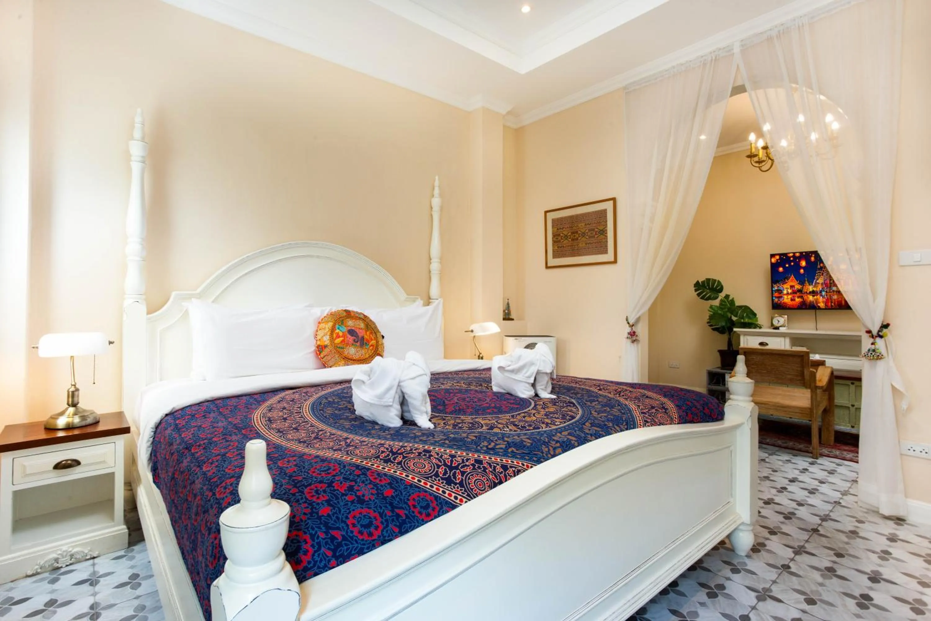 Bed in Pran At Kumuang Boutique House