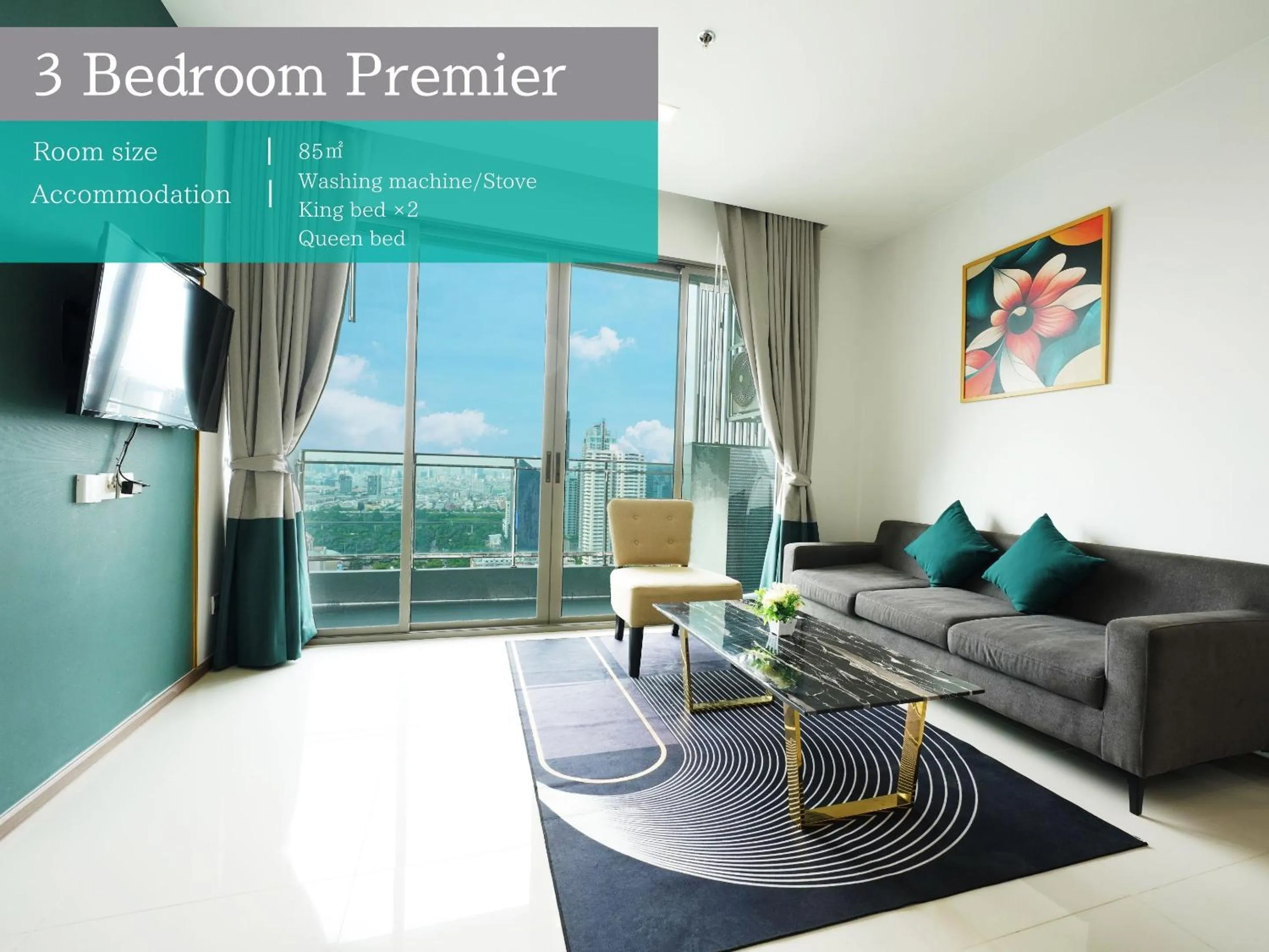 Photo of the whole room in The Rich Residence Sukhumvit Nana