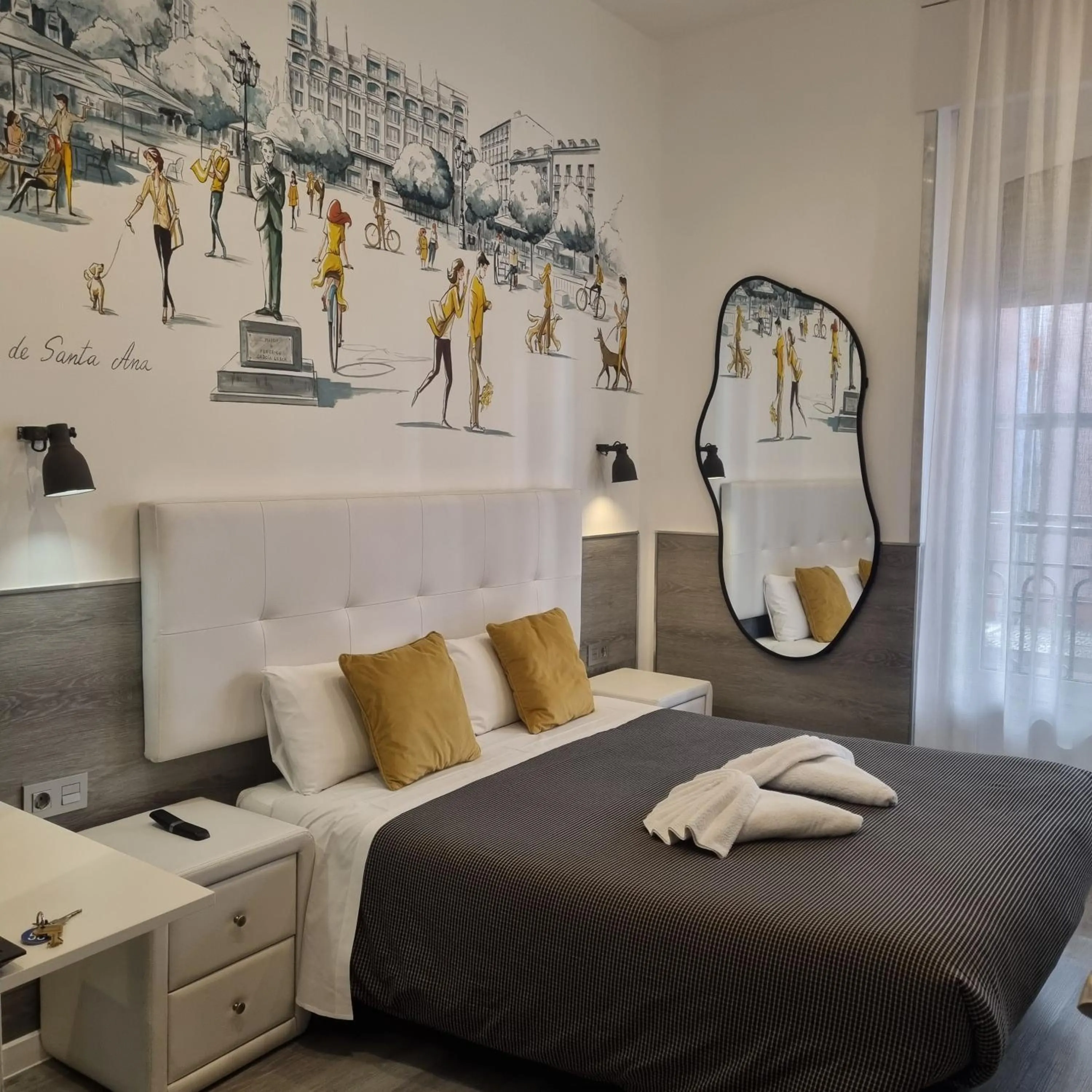 Bed in Hostal Lauria