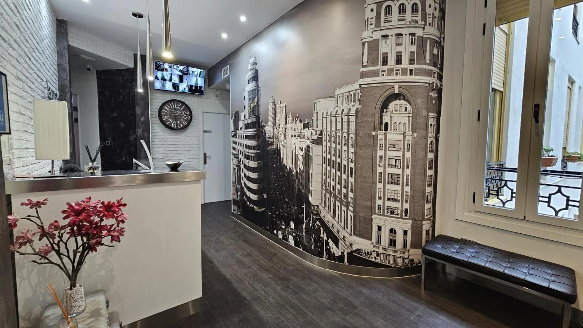 Lobby or reception in Hostal Lauria