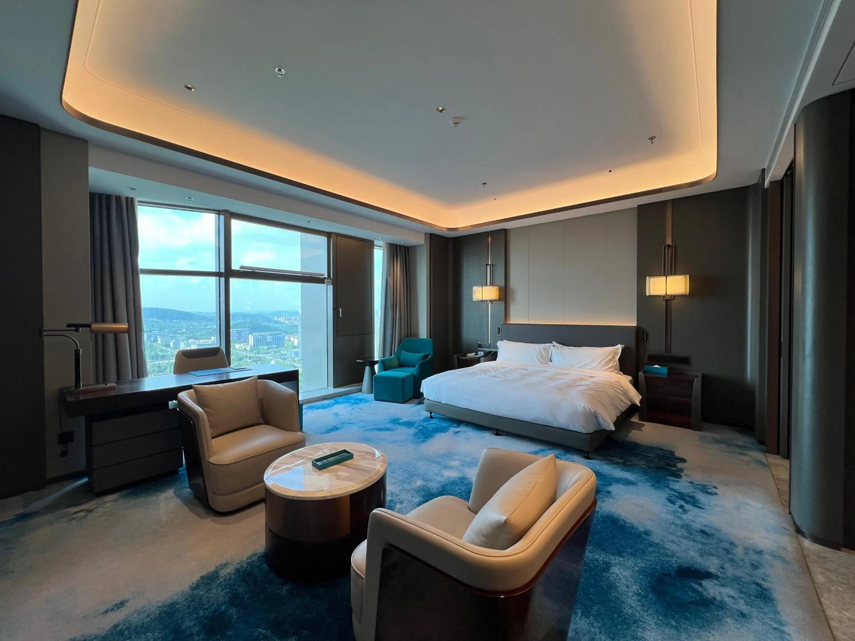 Bed in Wyndham Grand Zaozhuang