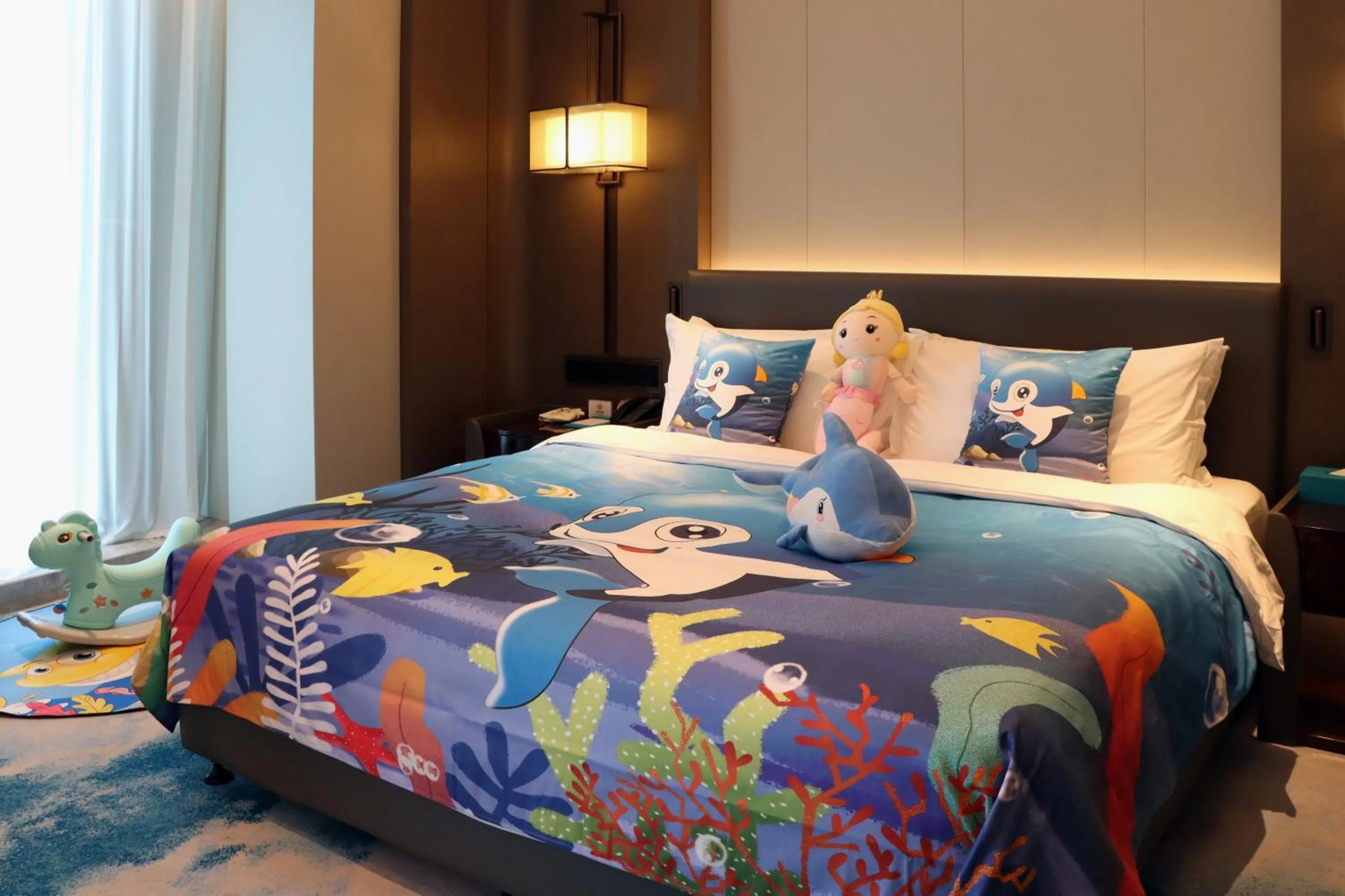 Bed in Wyndham Grand Zaozhuang