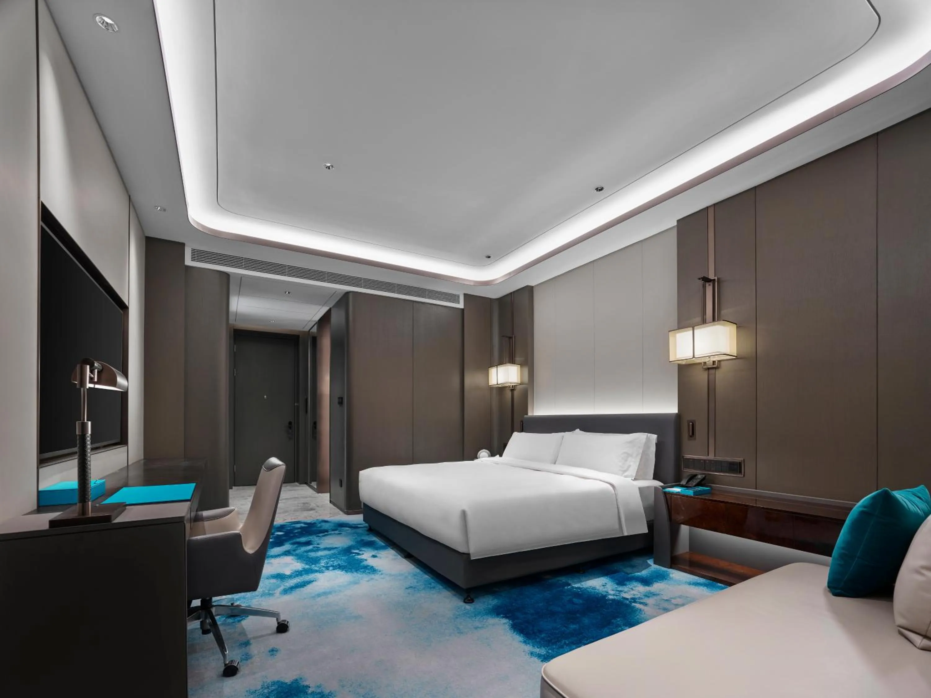 Bed in Wyndham Grand Zaozhuang