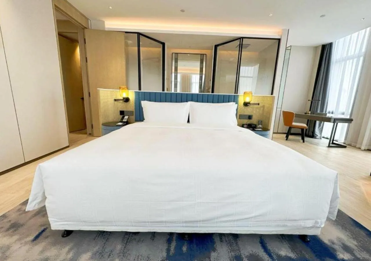 Bed in Wyndham Handan Congtai