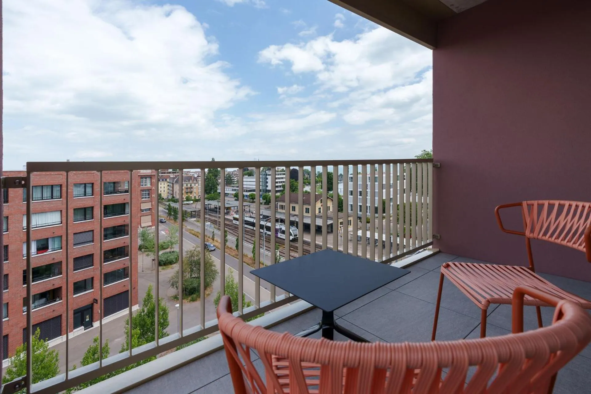 Balcony/Terrace in b-smart hotel Arbon