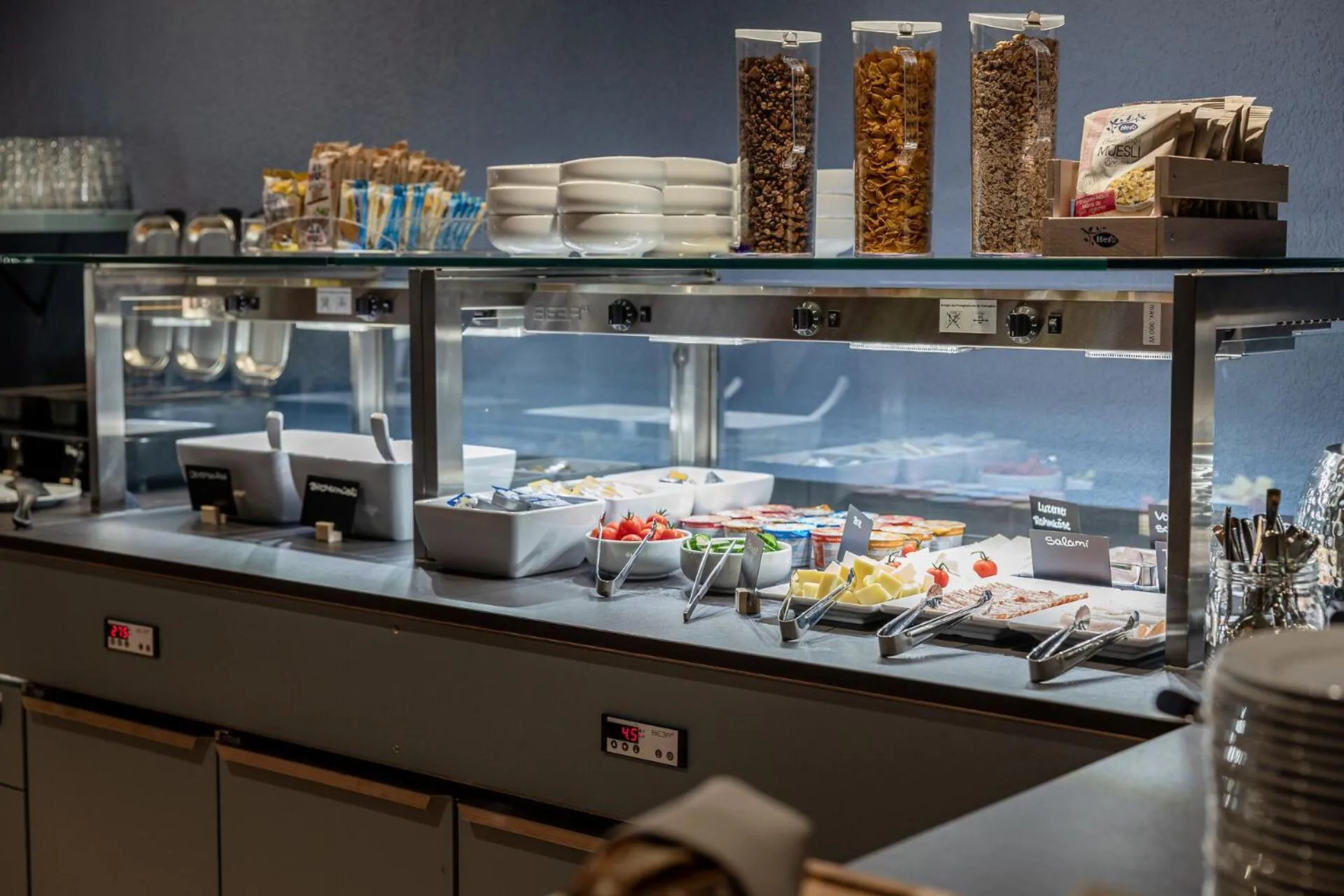 Breakfast in b-smart hotel Arbon