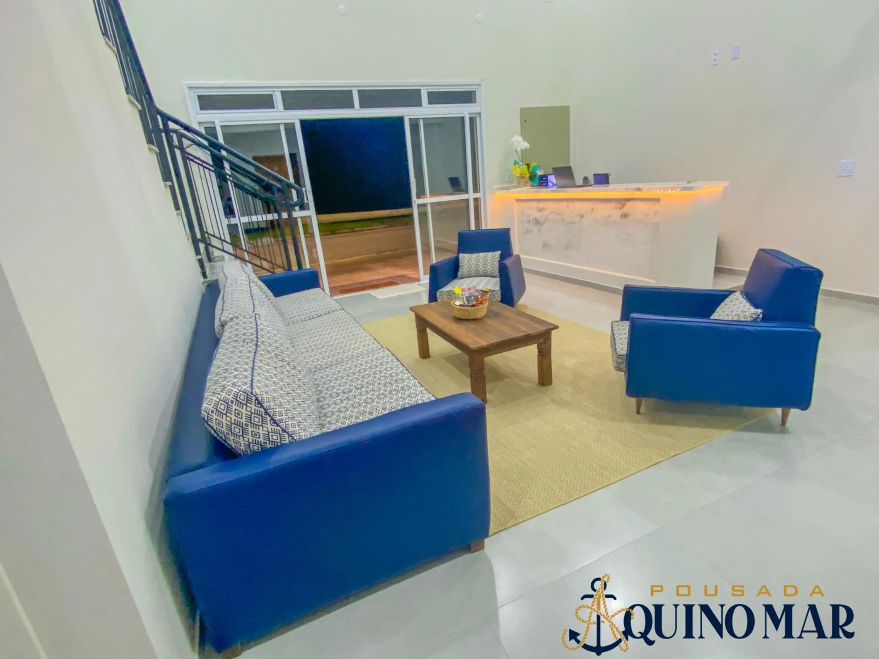 Living room in Pousada Aquino Mar