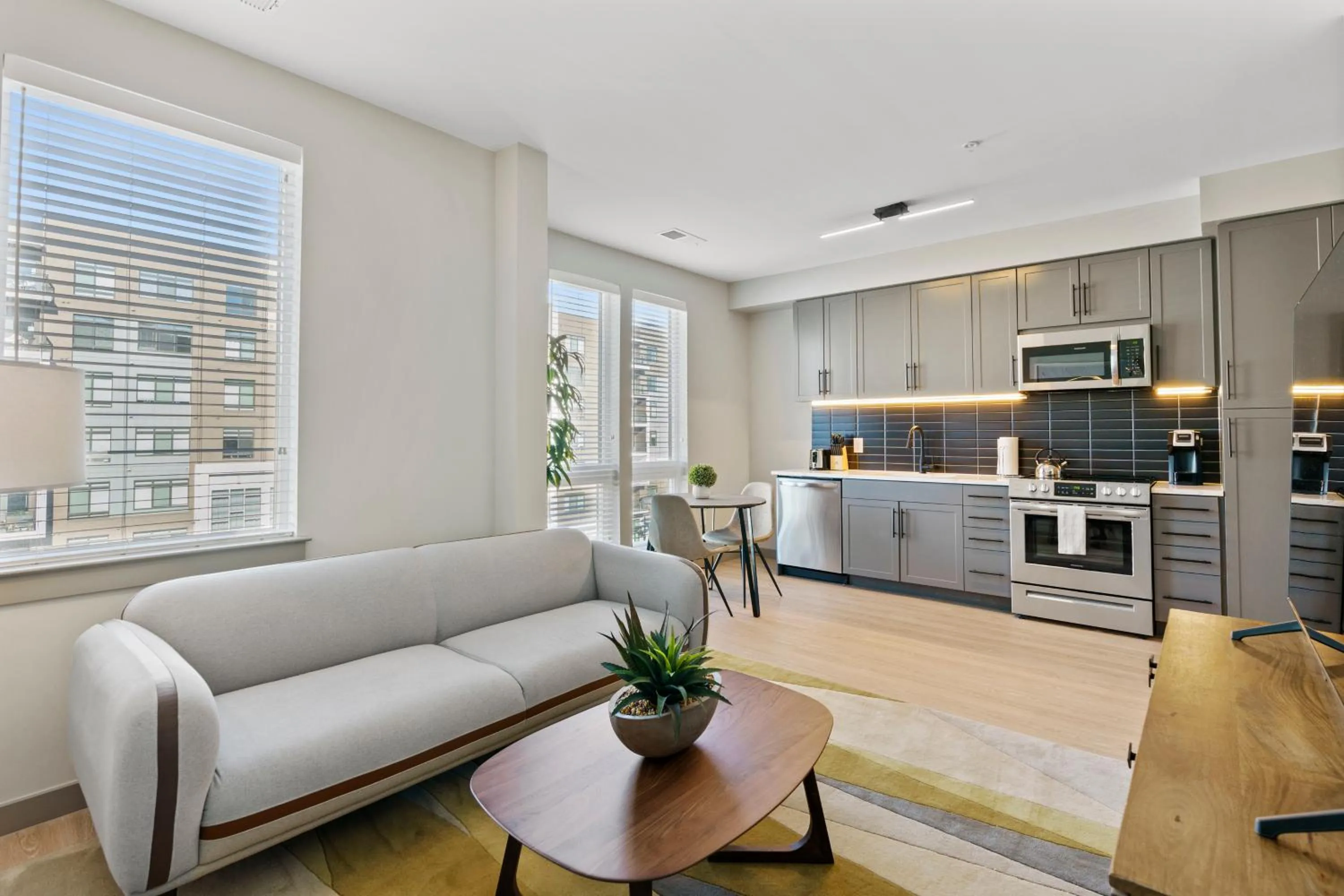 Living room in WhyHotel by Placemakr, Columbia