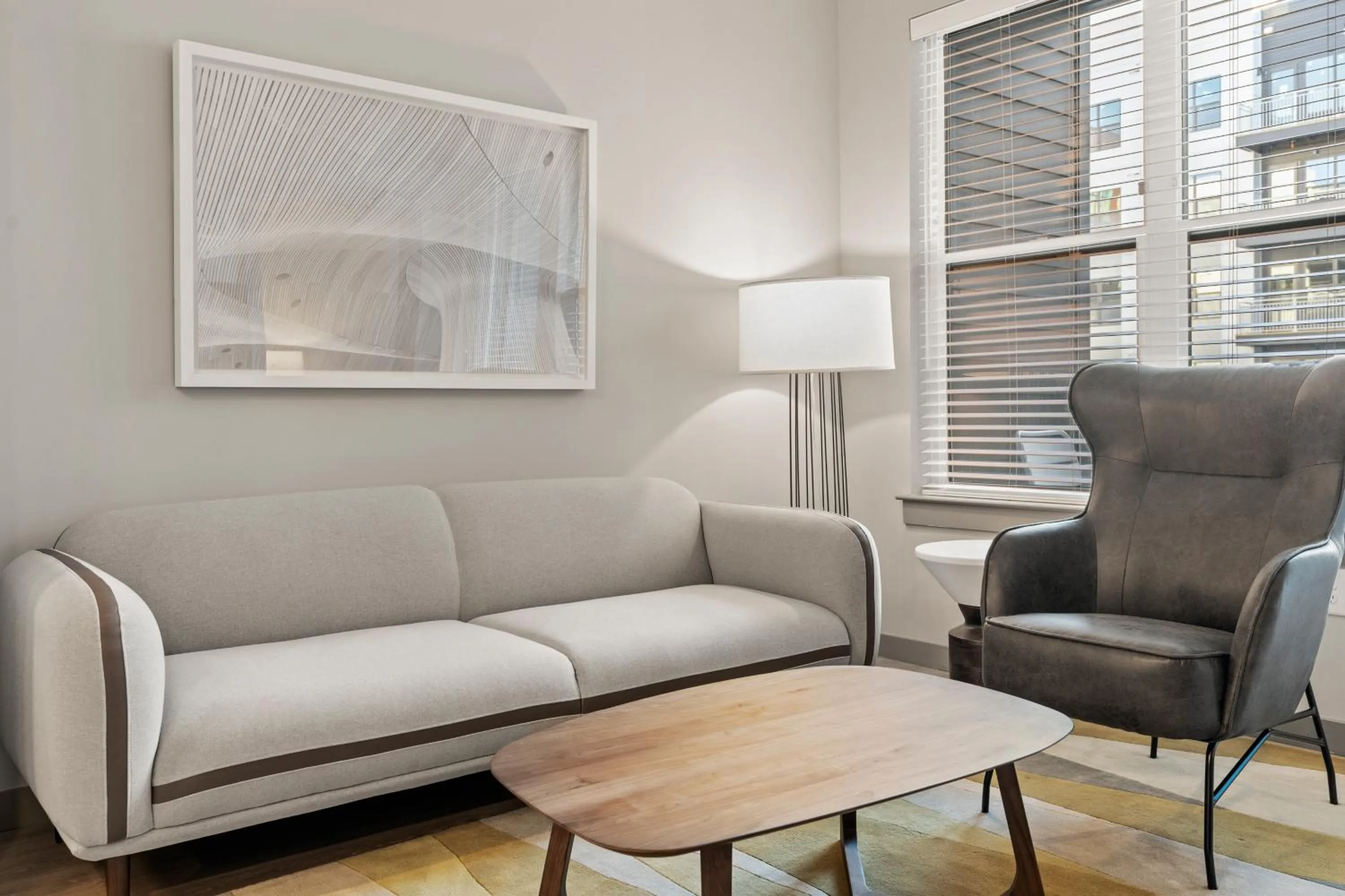 Living room in WhyHotel by Placemakr, Columbia