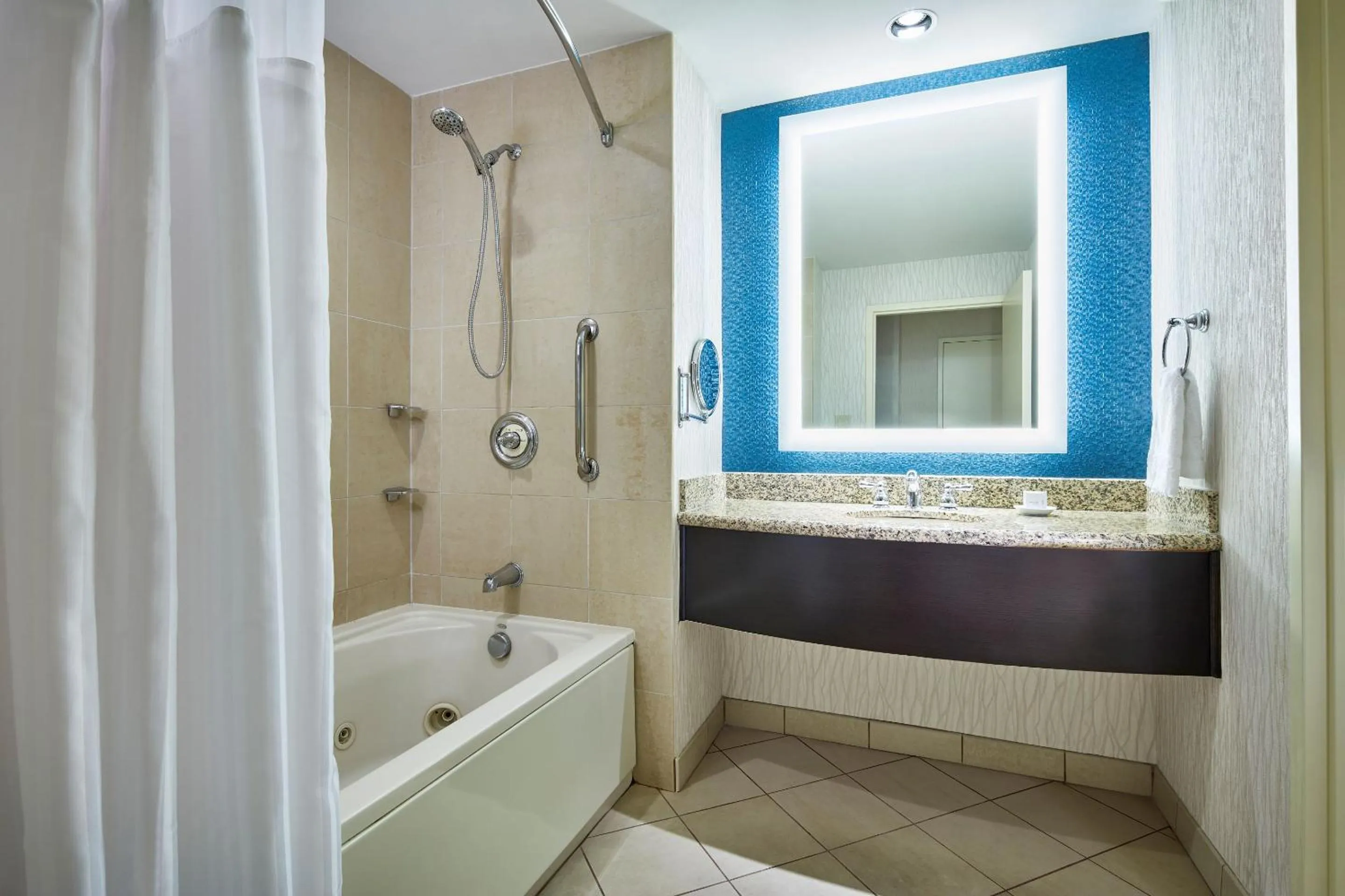 Bathroom in Harrah's Cherokee, A Caesars Destination