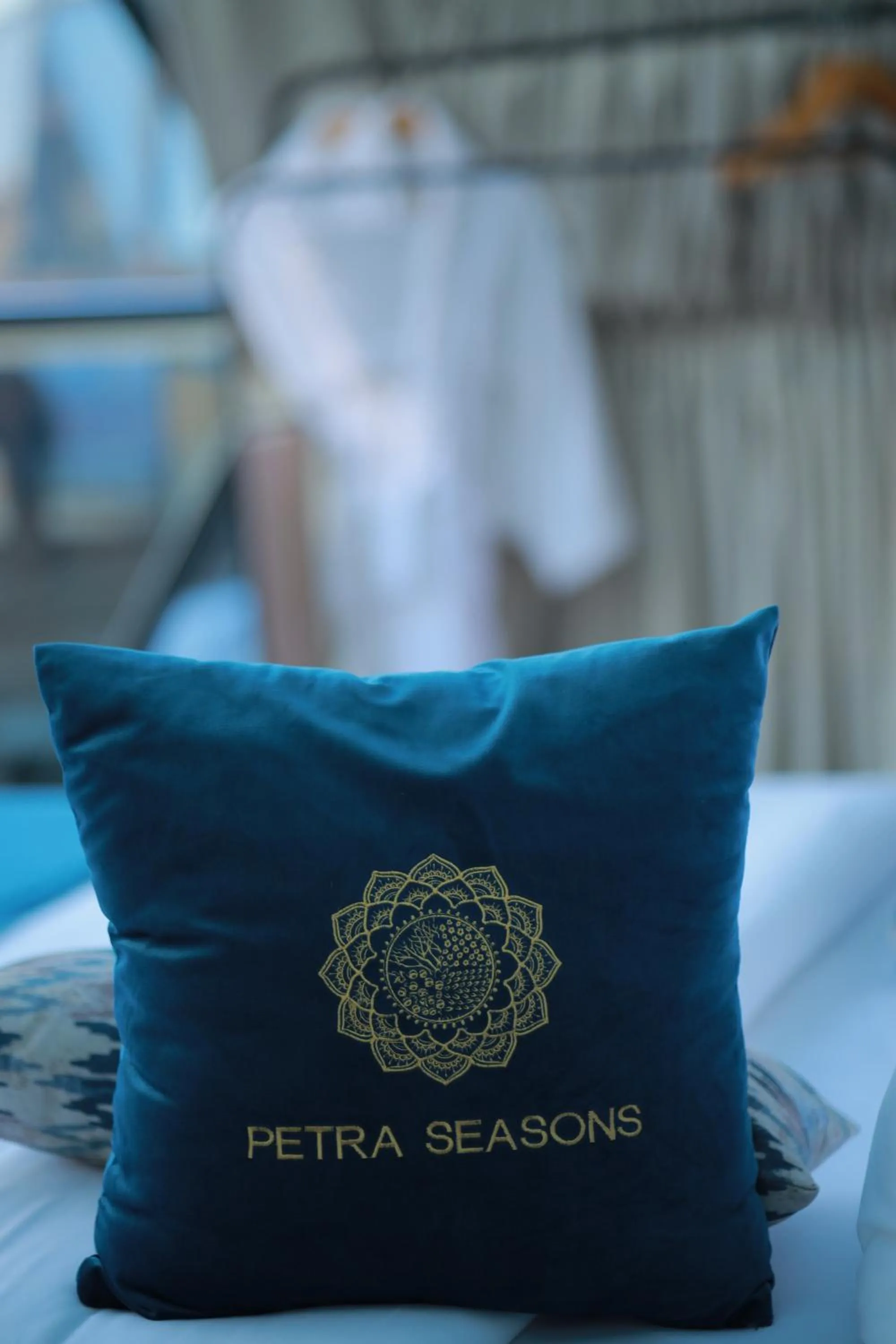 Decorative detail, Bed in Petra Seasons luxury Resort