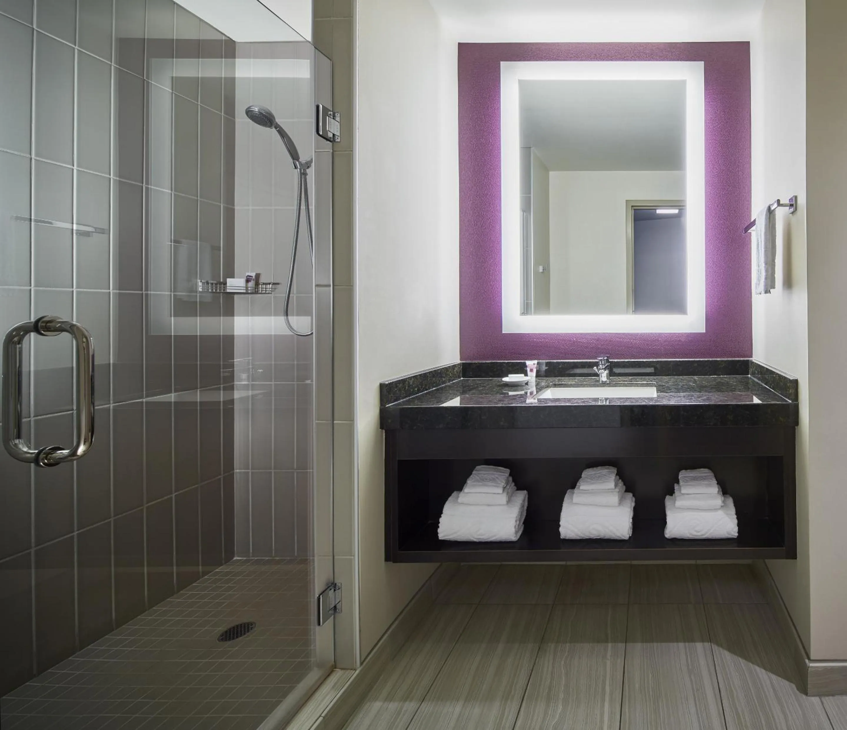 Bathroom in Harrah's Cherokee Valley River, A Caesars Destination