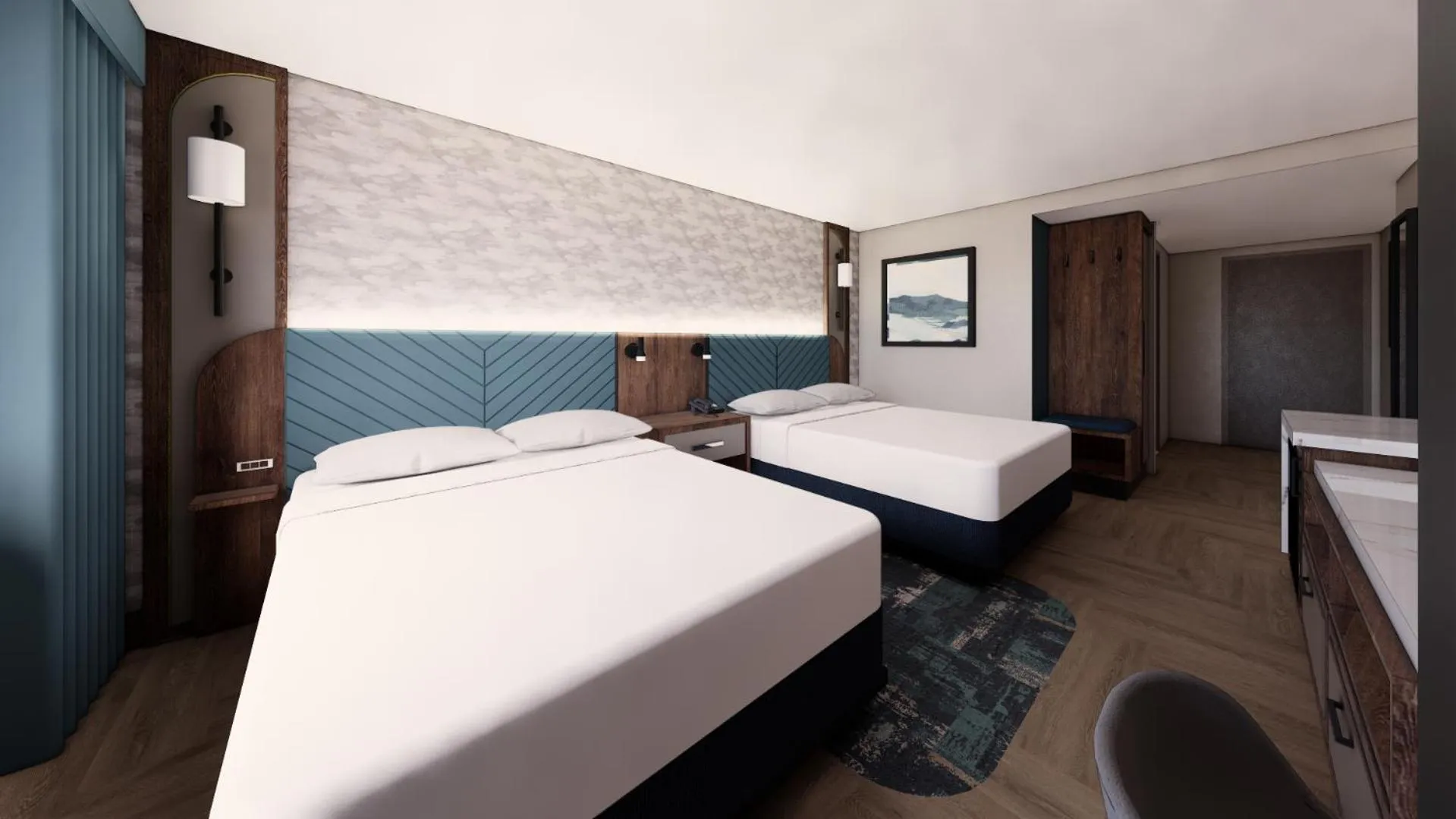 Bed in Harrah's Cherokee Valley River, A Caesars Destination