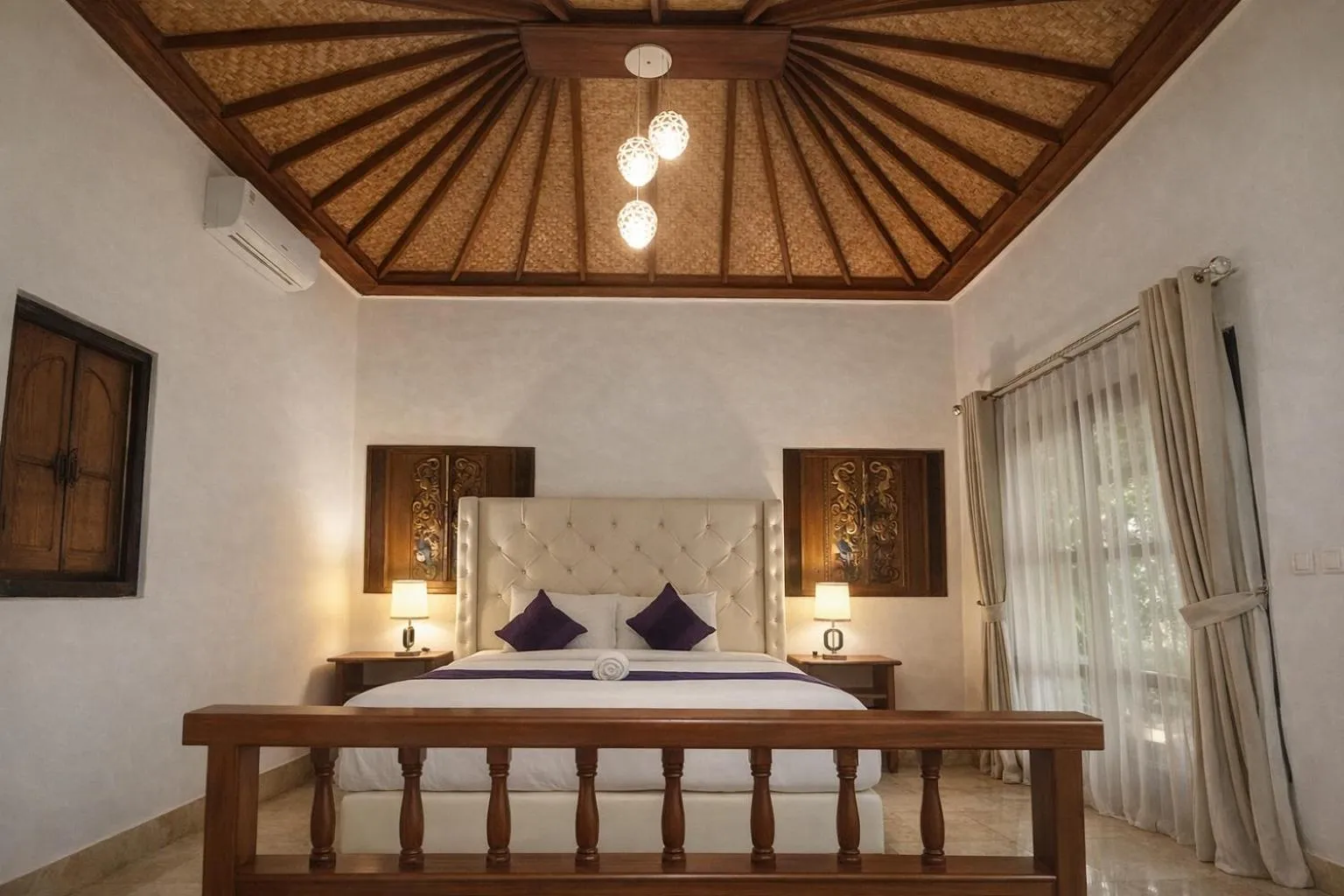 Bed in Matahari Inn Kuta Lombok