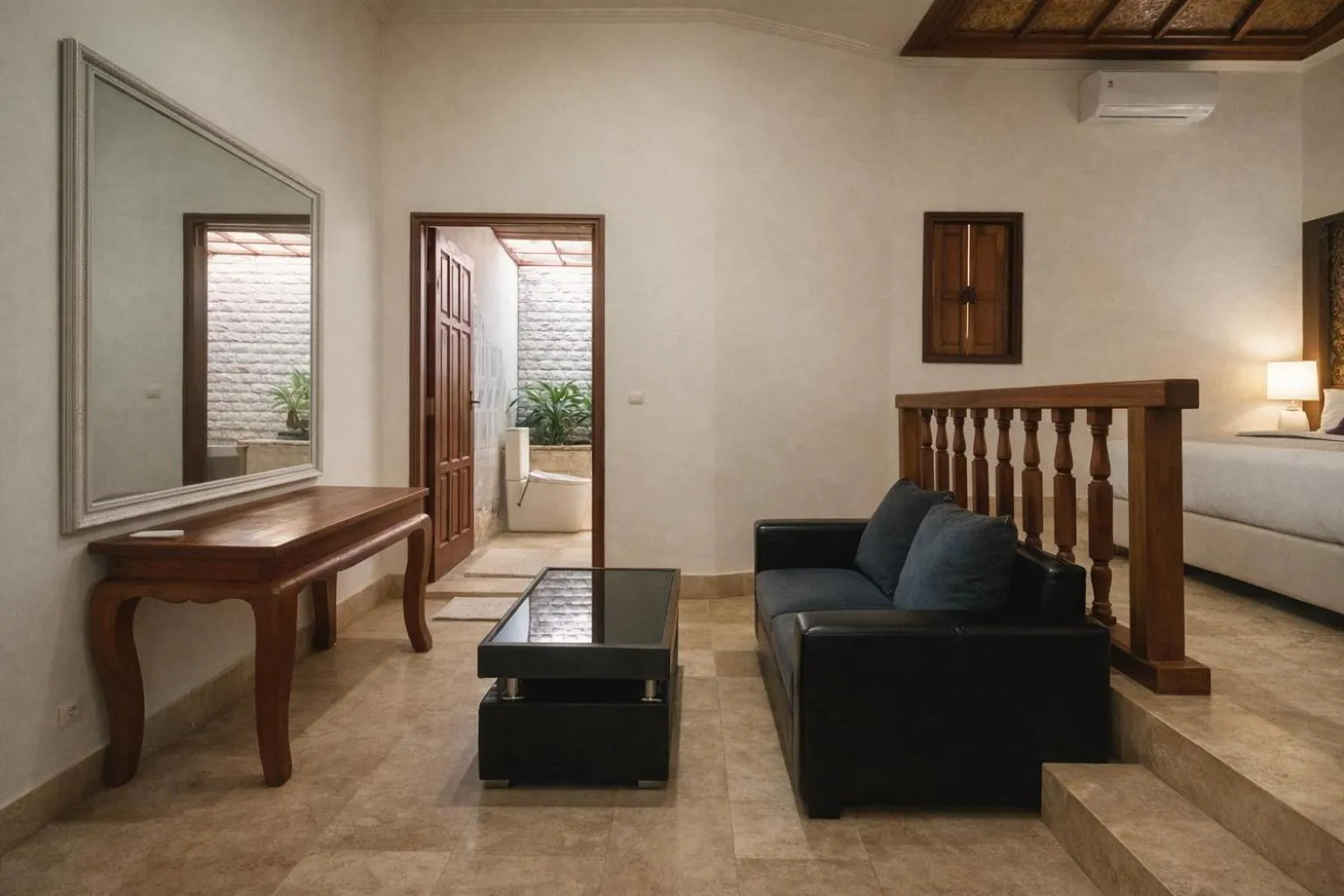 Bed in Matahari Inn Kuta Lombok