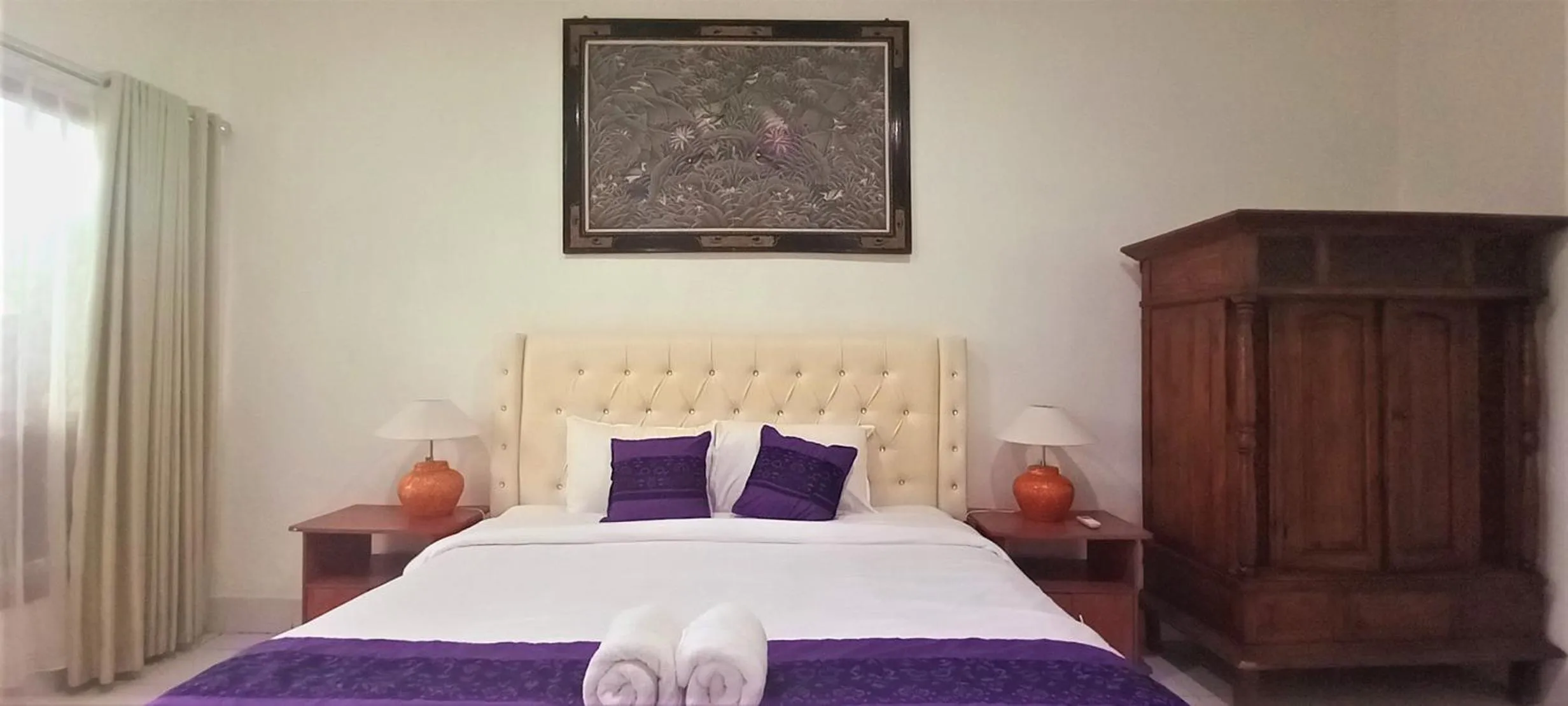 Bed in Matahari Inn Kuta Lombok