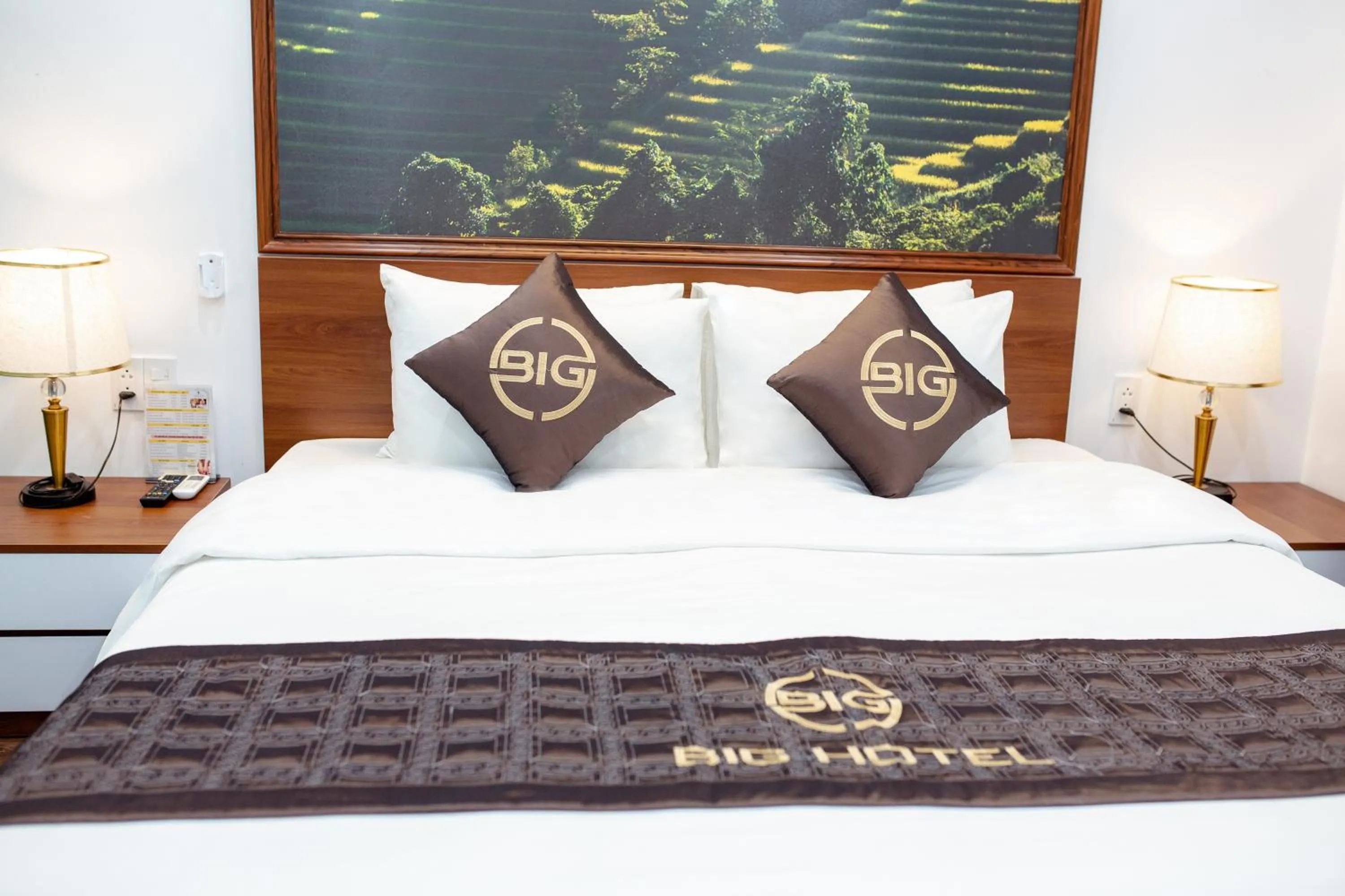 Bed in Big Hotel Lào Cai