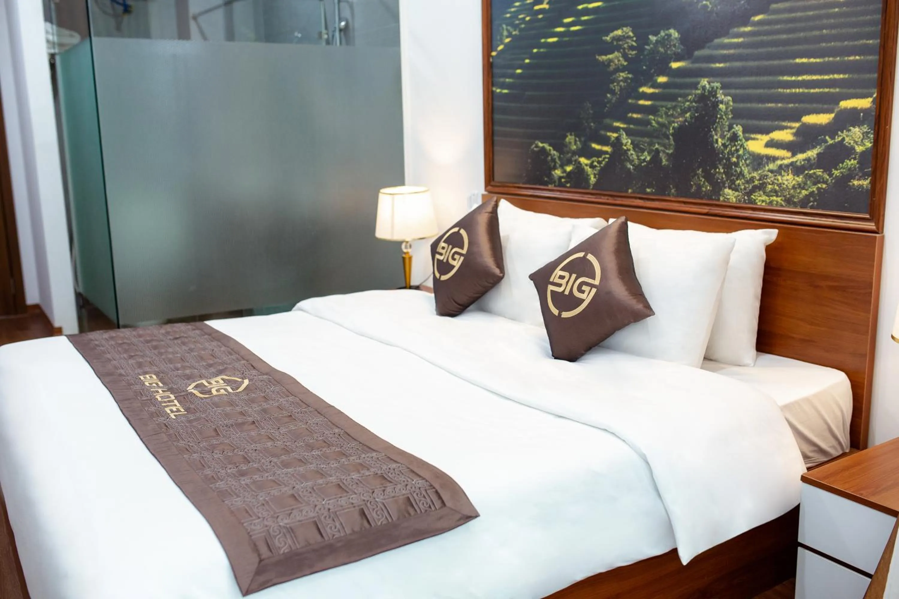 Bed in Big Hotel Lào Cai