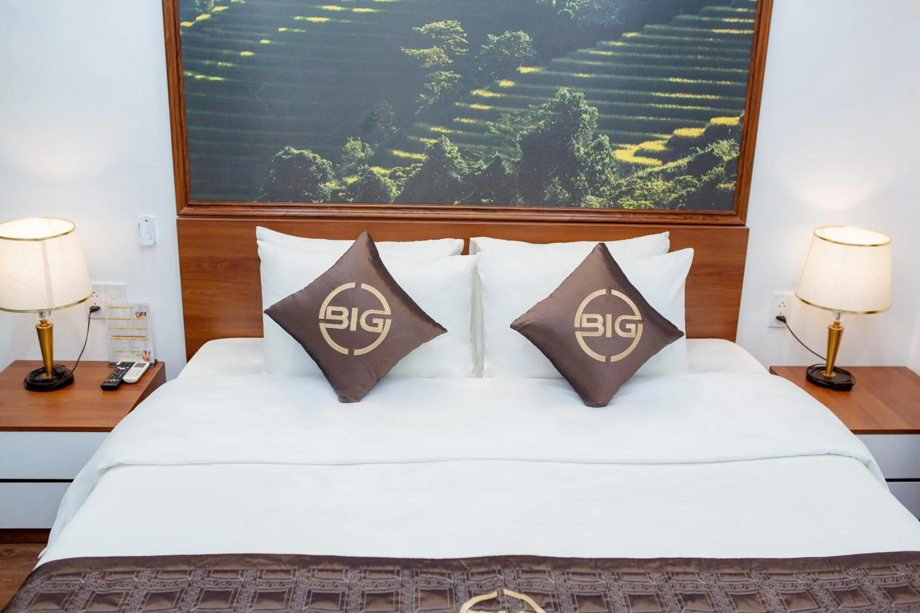 Bed in Big Hotel Lào Cai