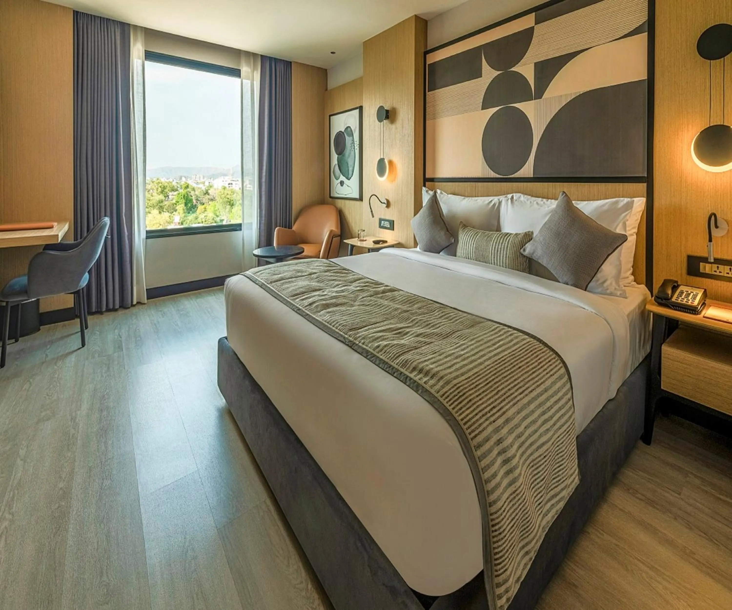 Bedroom, Bed in Parallel Hotel Udaipur, a member of Radisson Individuals