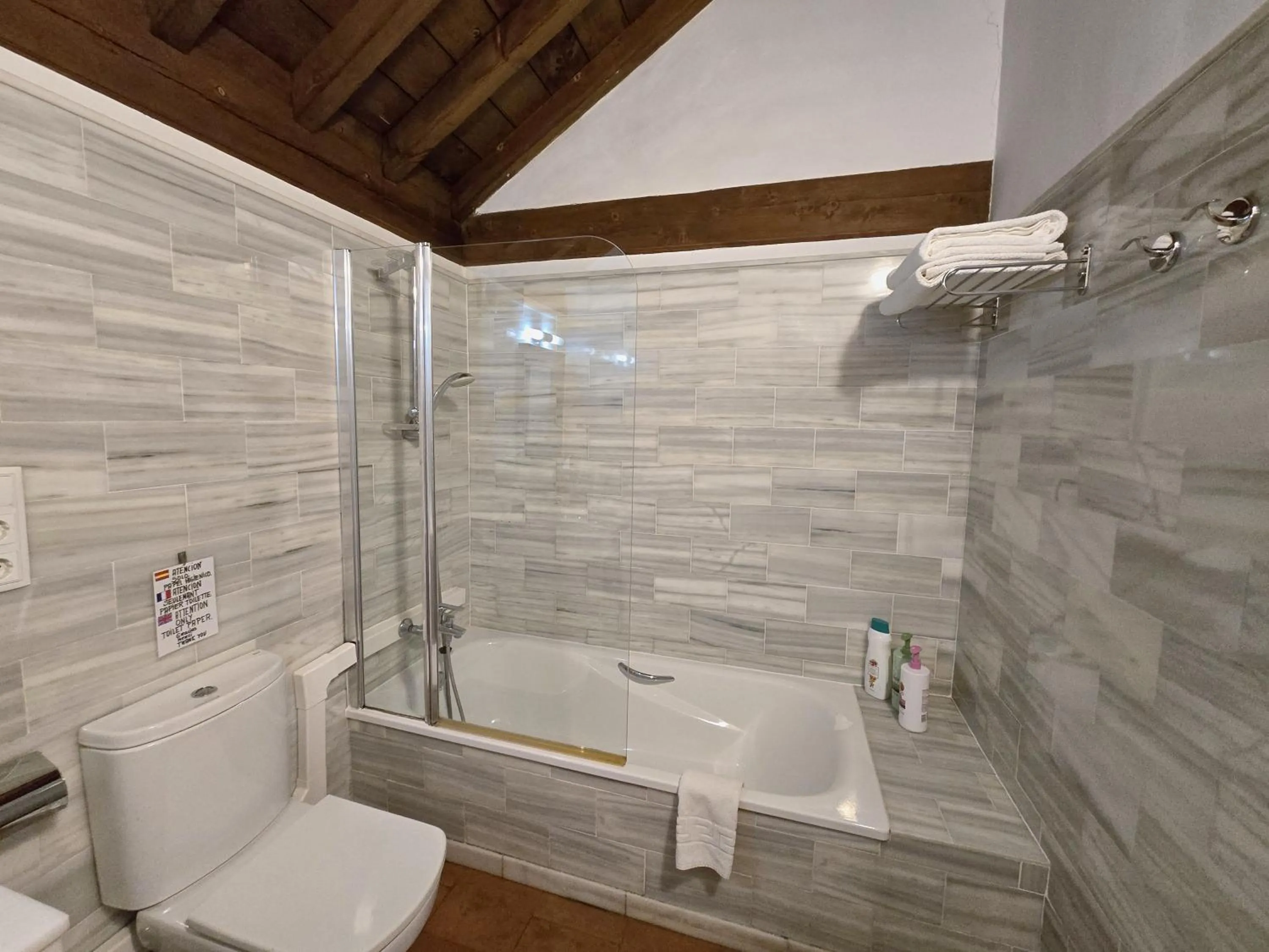 Toilet in Hotel Santa Isabel La Real