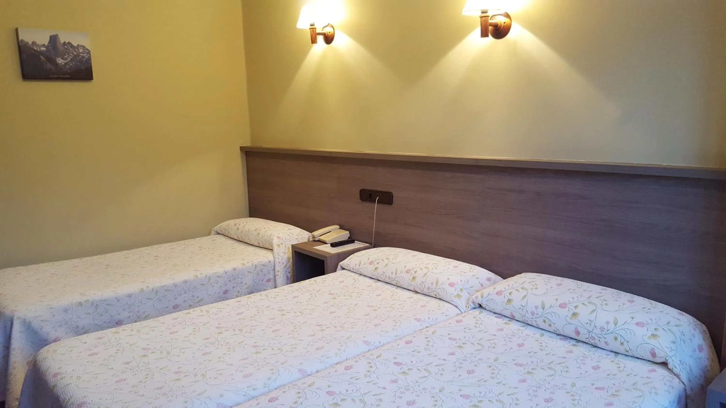 Bed in Hotel Naranjo De Bulnes