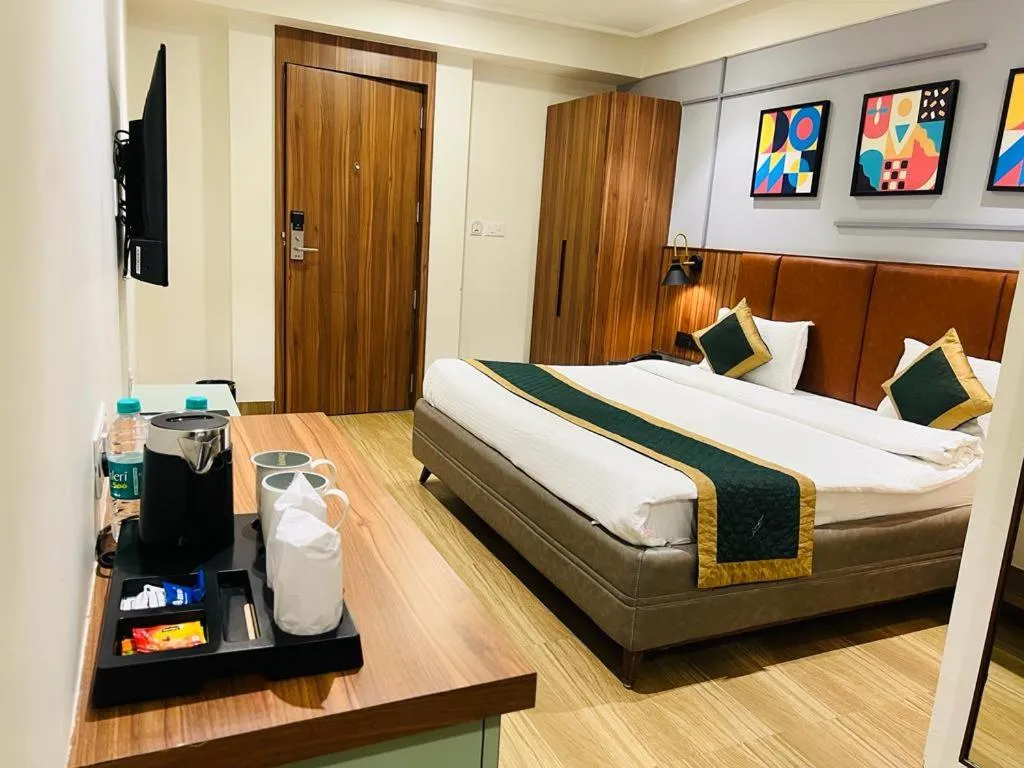 Bed in The Lemon Grass Hotel