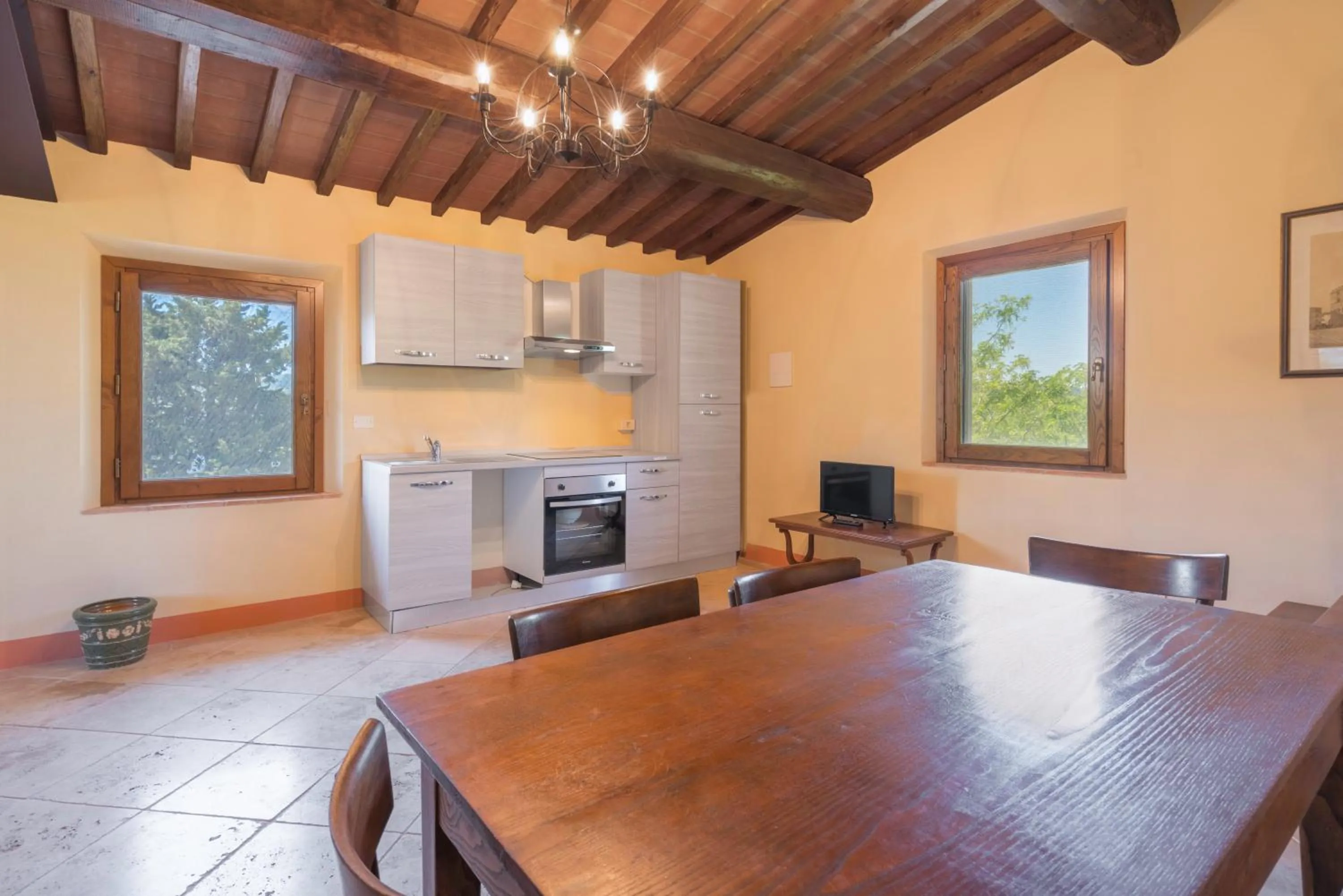 Kitchen or kitchenette in Santo Pietro Resort