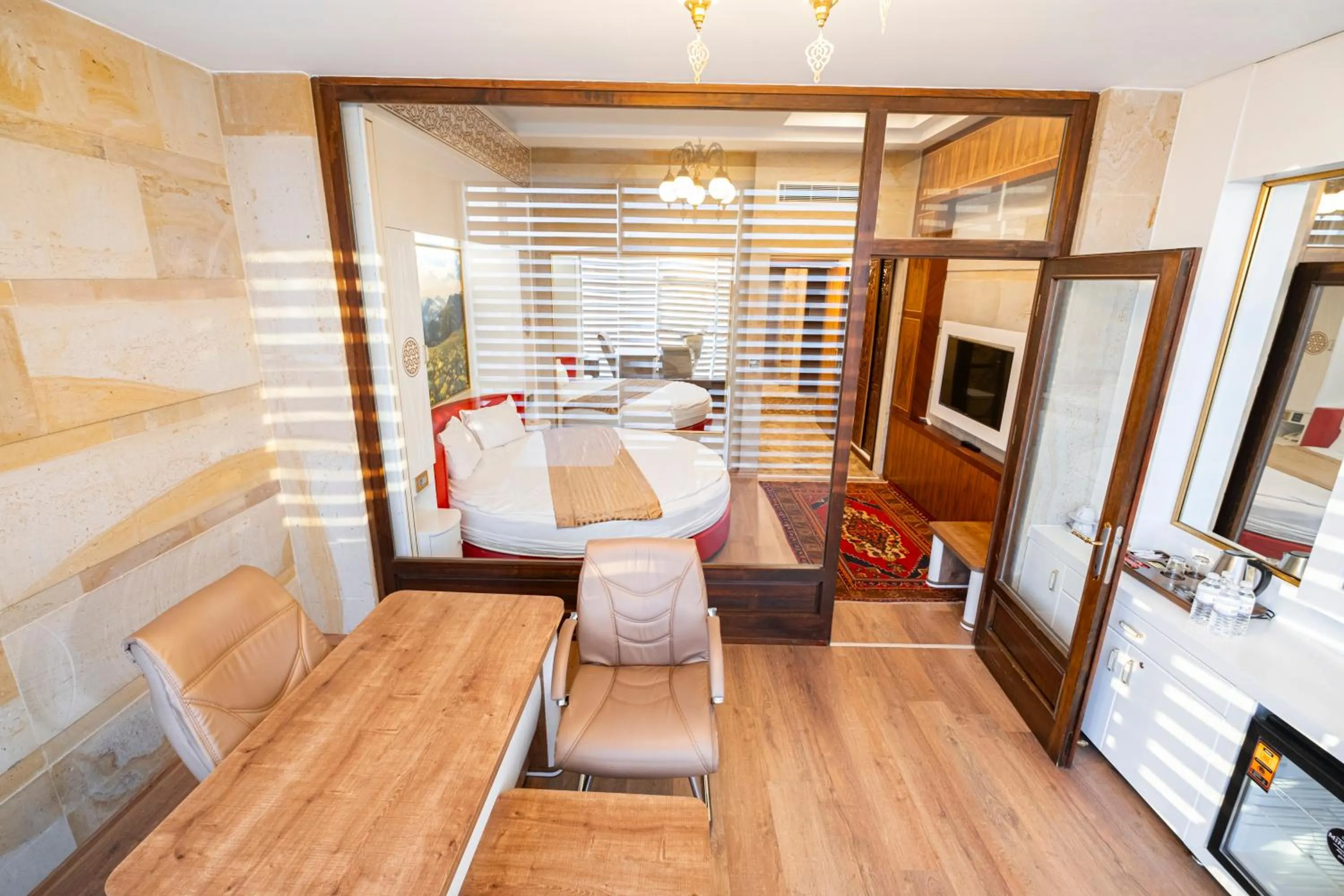 Bed in GHERDAN GOLD OTEL