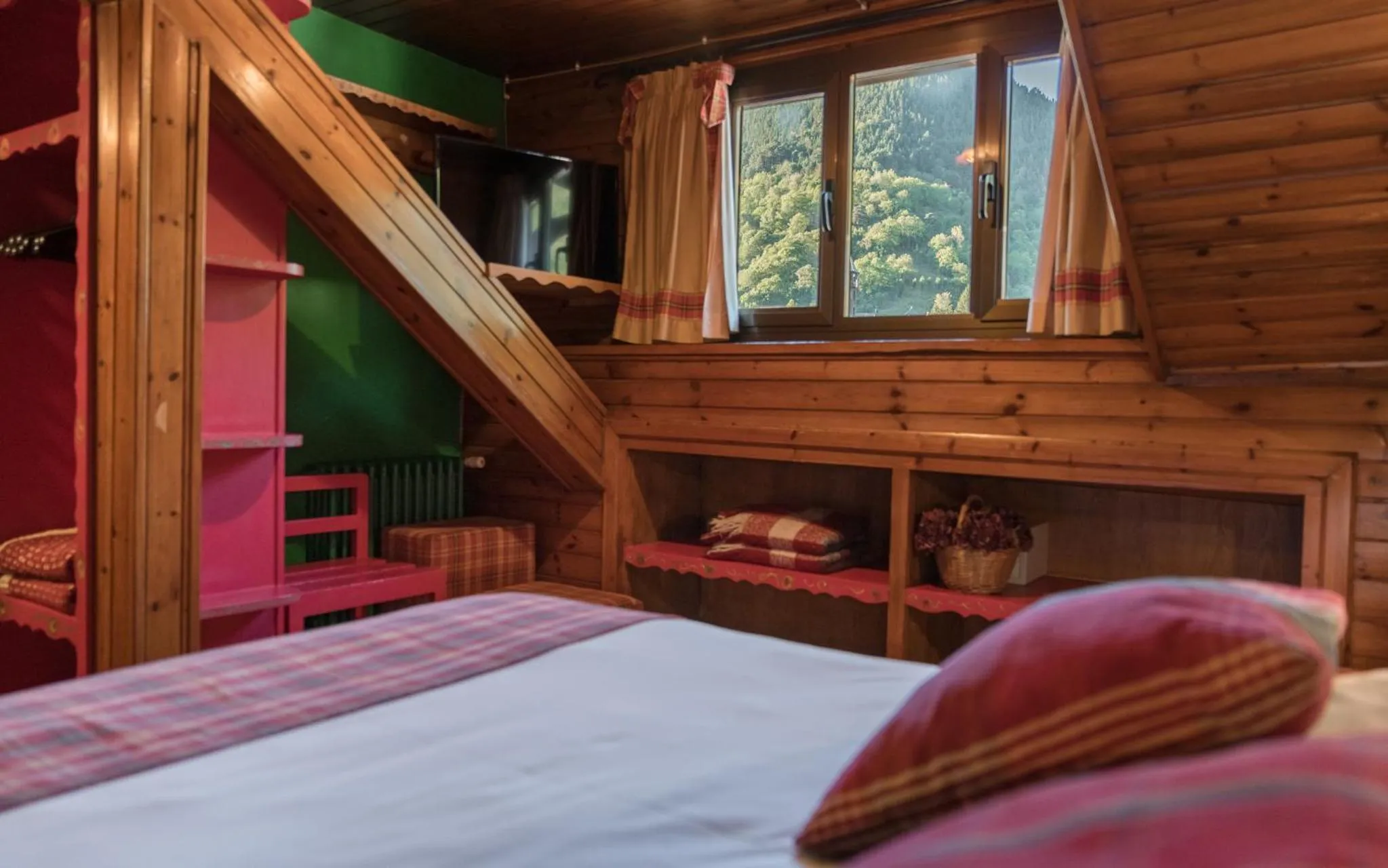 Bed in Hotel Aran La Abuela