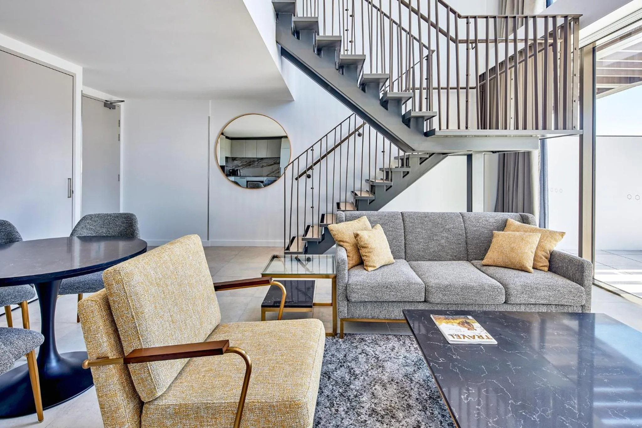 Living room in Meriton Suites Canberra