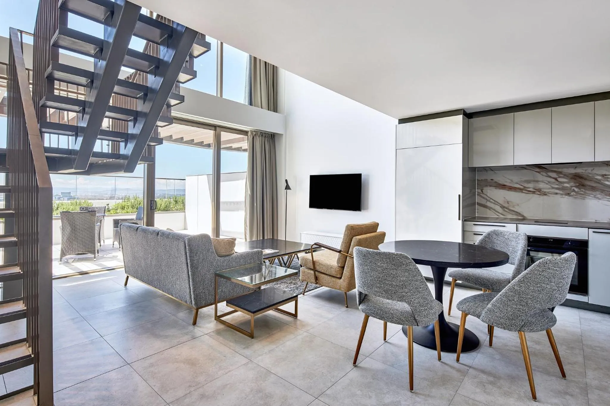 Living room in Meriton Suites Canberra