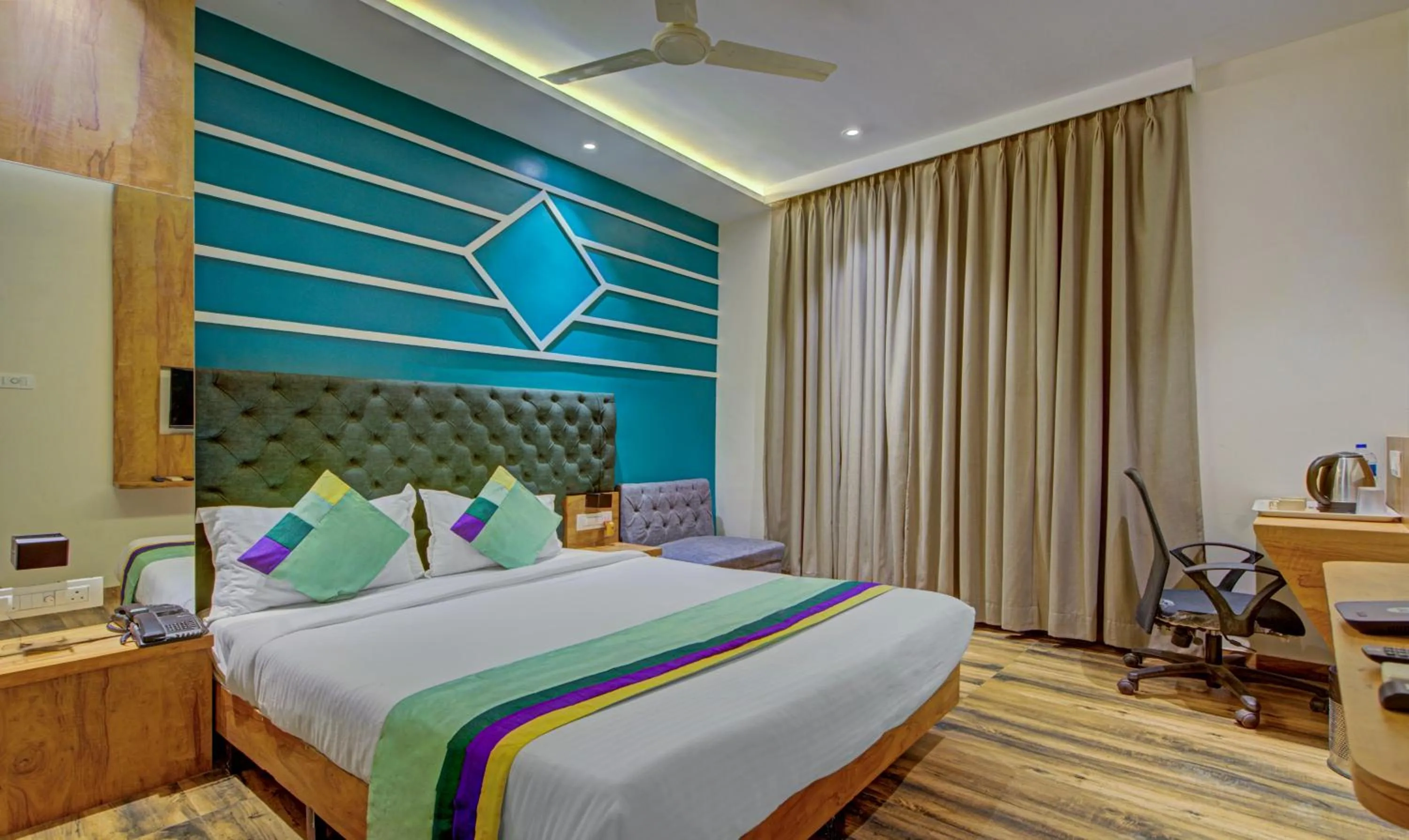 Bedroom, Bed in Treebo Prince Andheri East