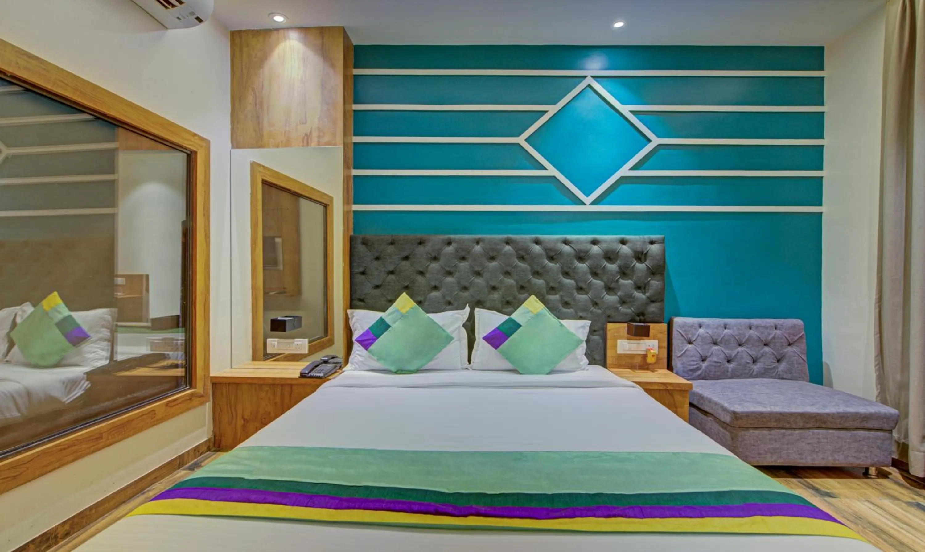 Bedroom, Bed in Treebo Prince Andheri East