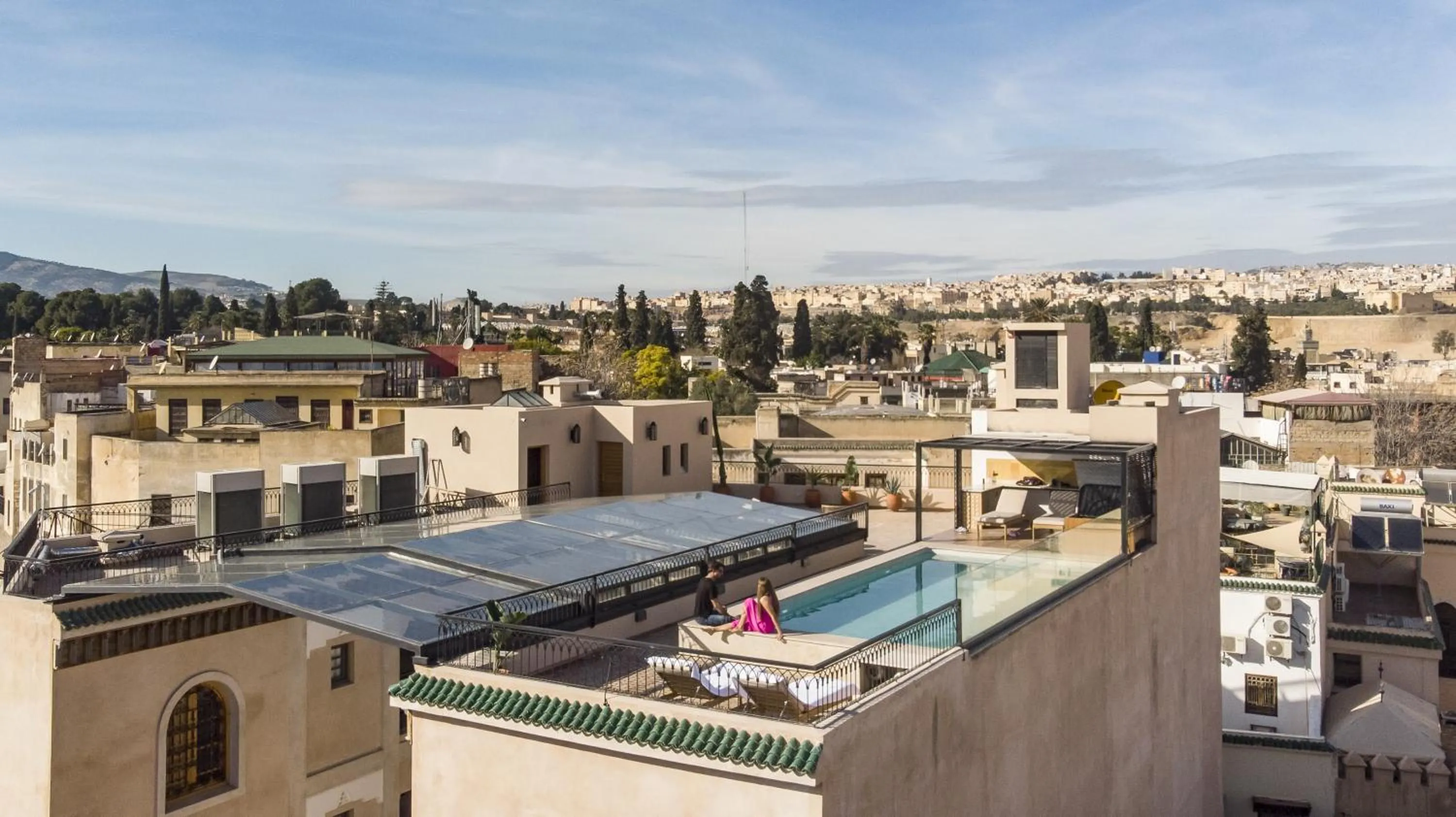 Bird's eye view in Dar Lys Luxury Riad & Spa