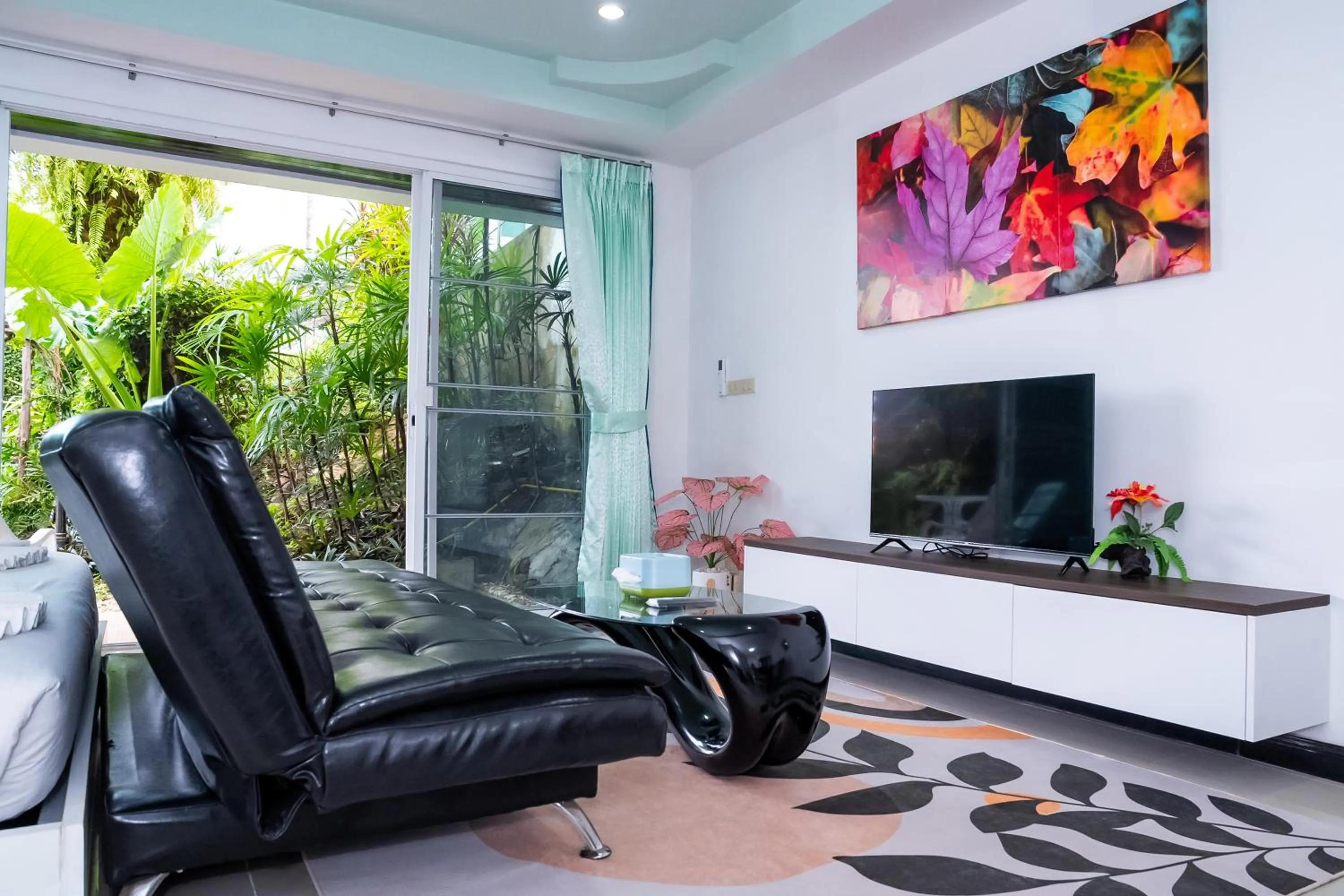 Garden in ฺBaan Waru seaview villa