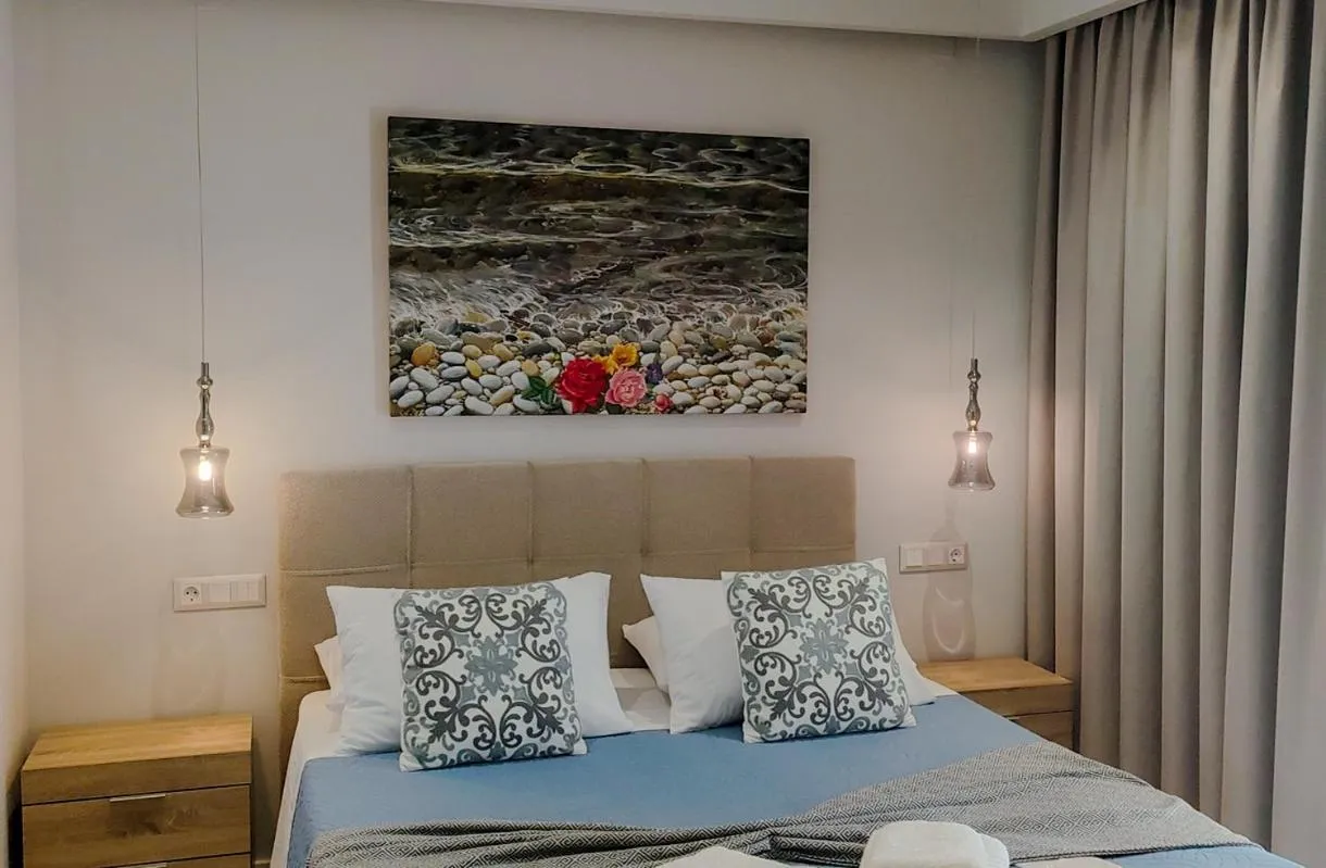 Bedroom, Bed in Pelagia Apartment by Kormaris