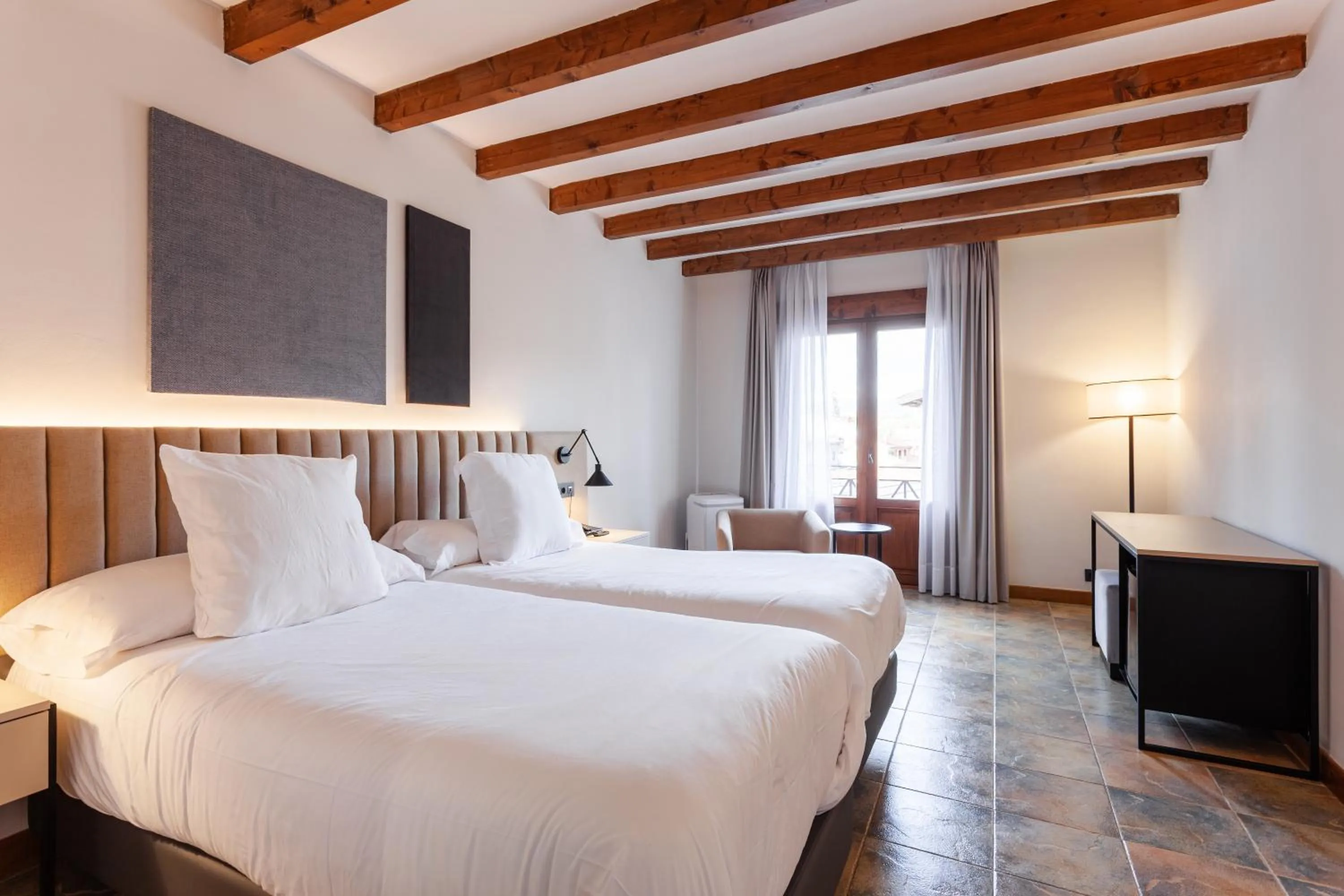 Bed in DWO Rioja Wine Hotel