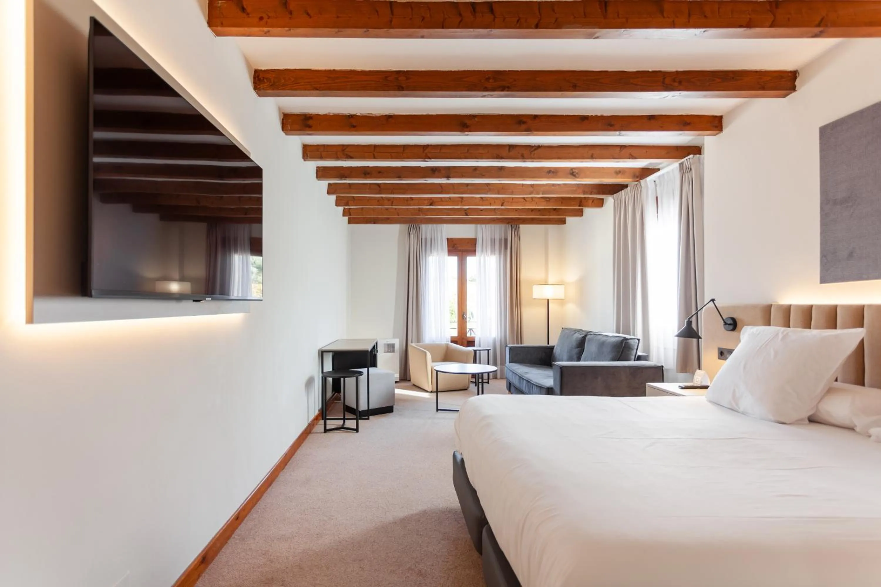 Bed in DWO Rioja Wine Hotel